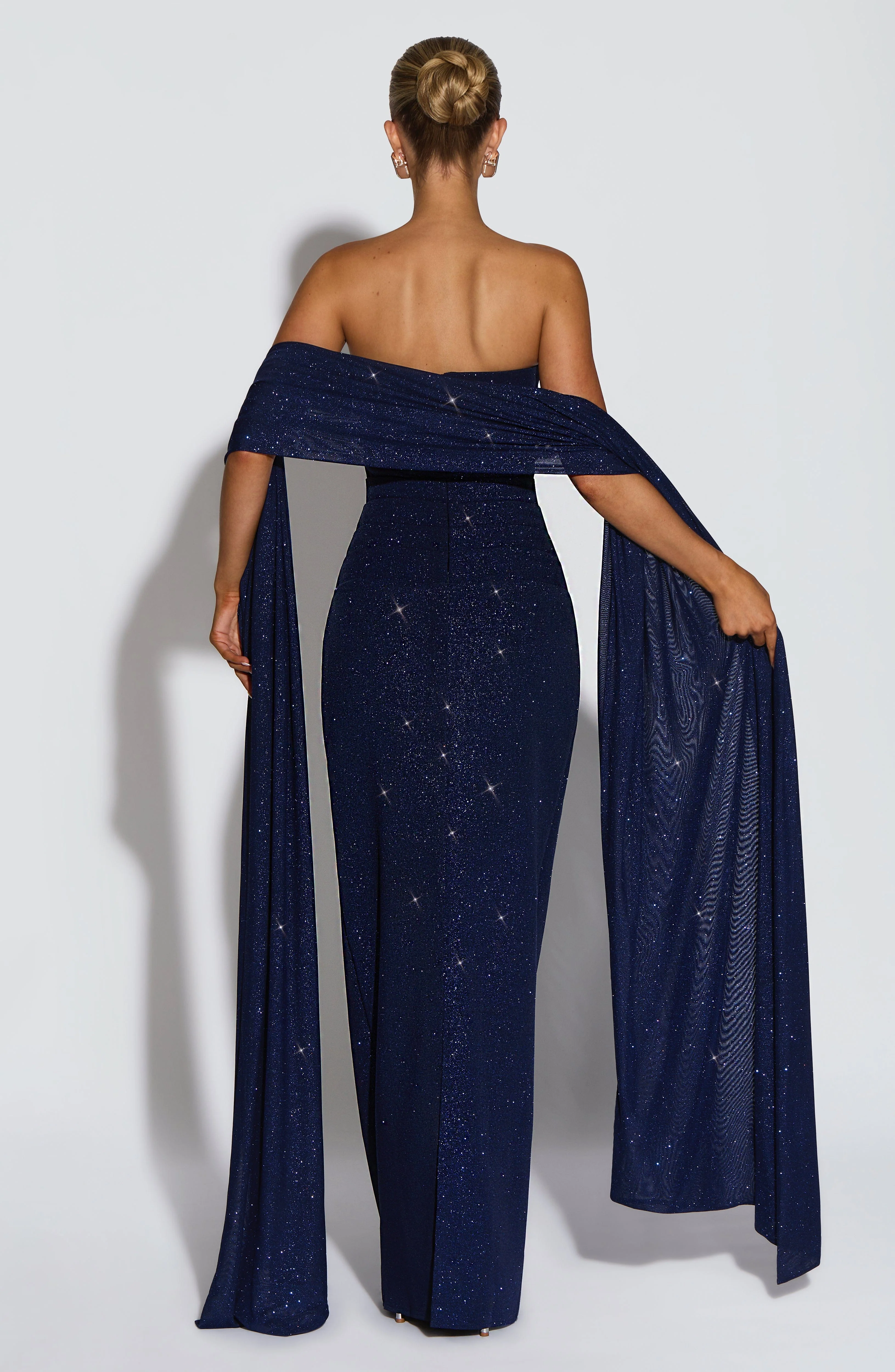 Agnes Shawl - Navy Sparkle