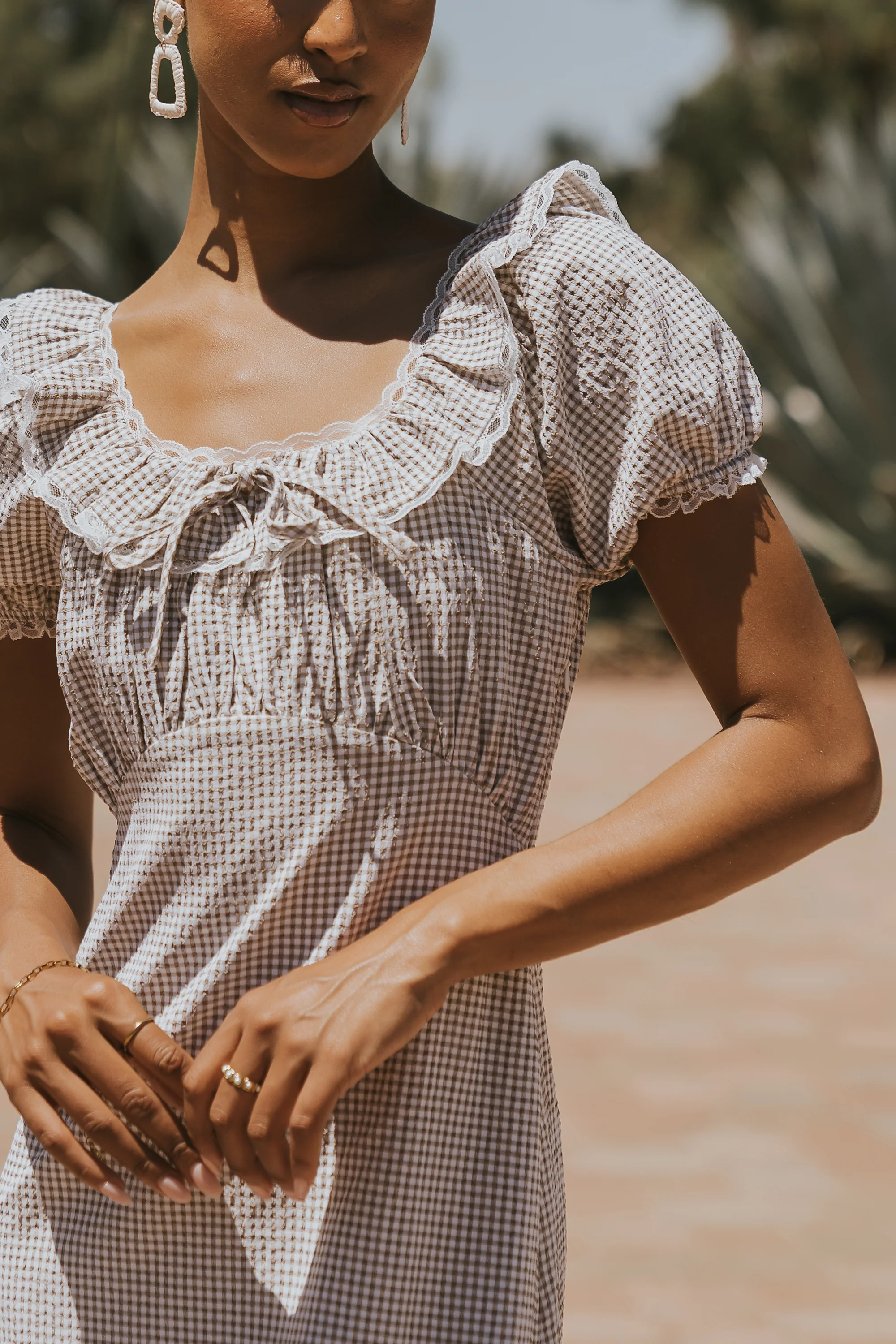 Annelise Maxi Dress in Gingham - FINAL SALE