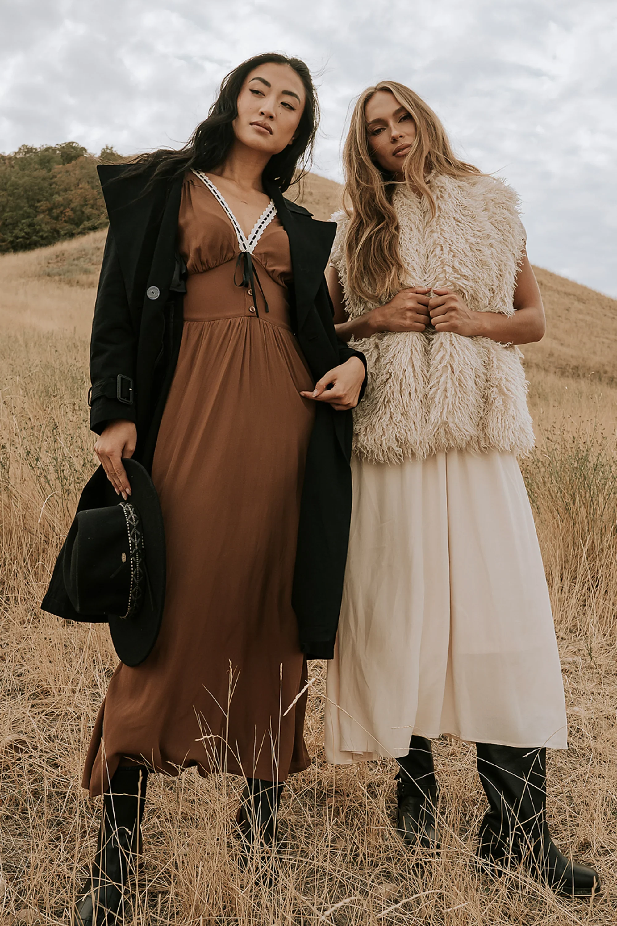 Kaydence Maxi Dress in Brown