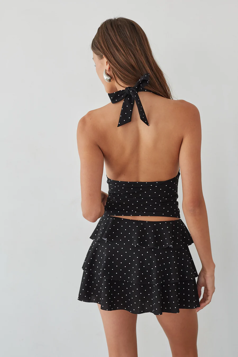 Gracie Polka Dot Halter Top - luluinthesky