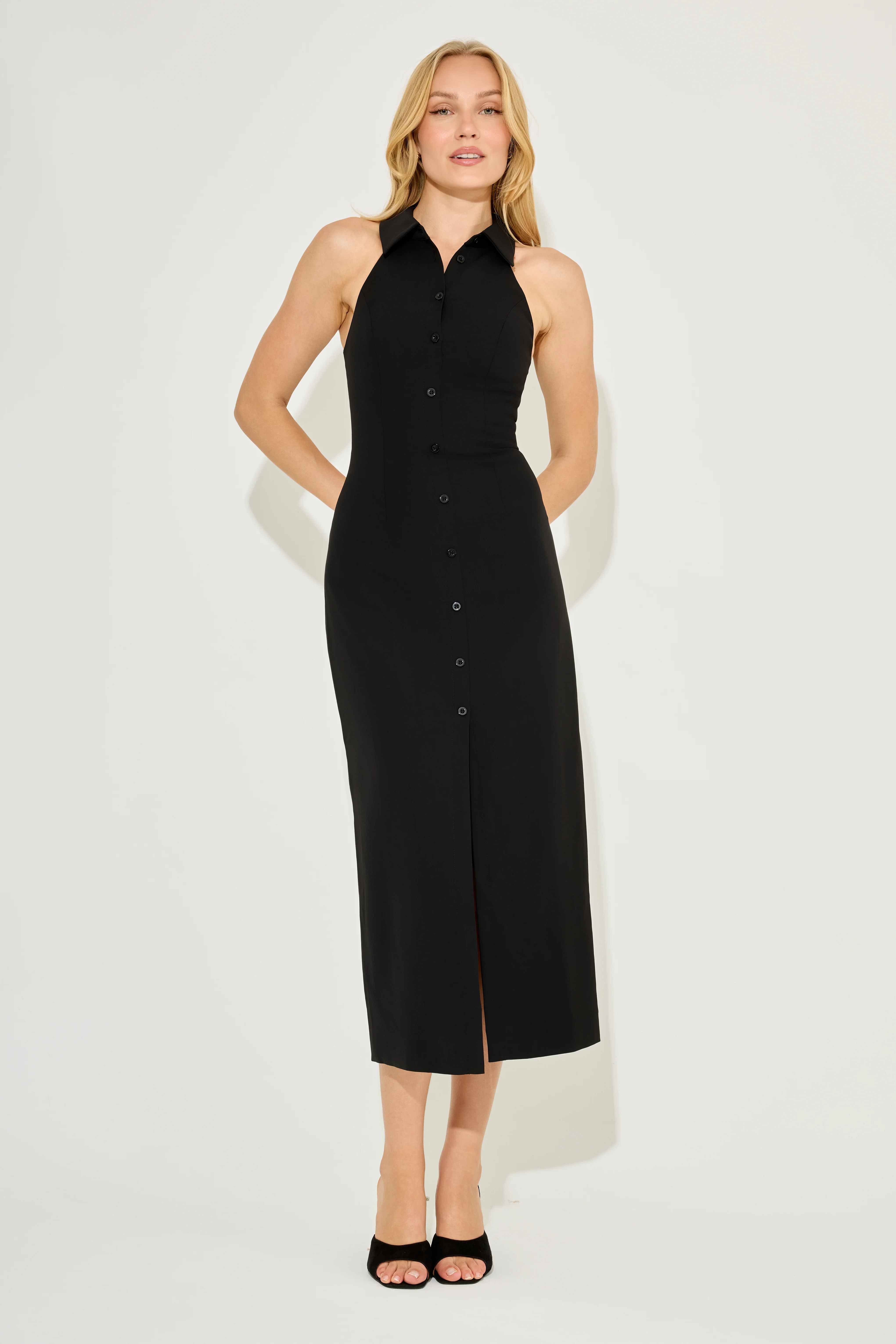 Collar Maxi Dress