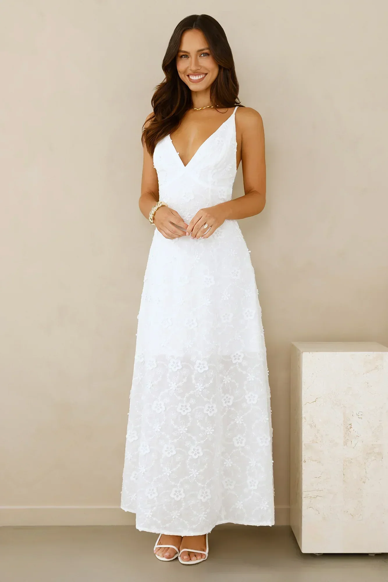 Soft Moonbeam Maxi Dress - luluinthesky