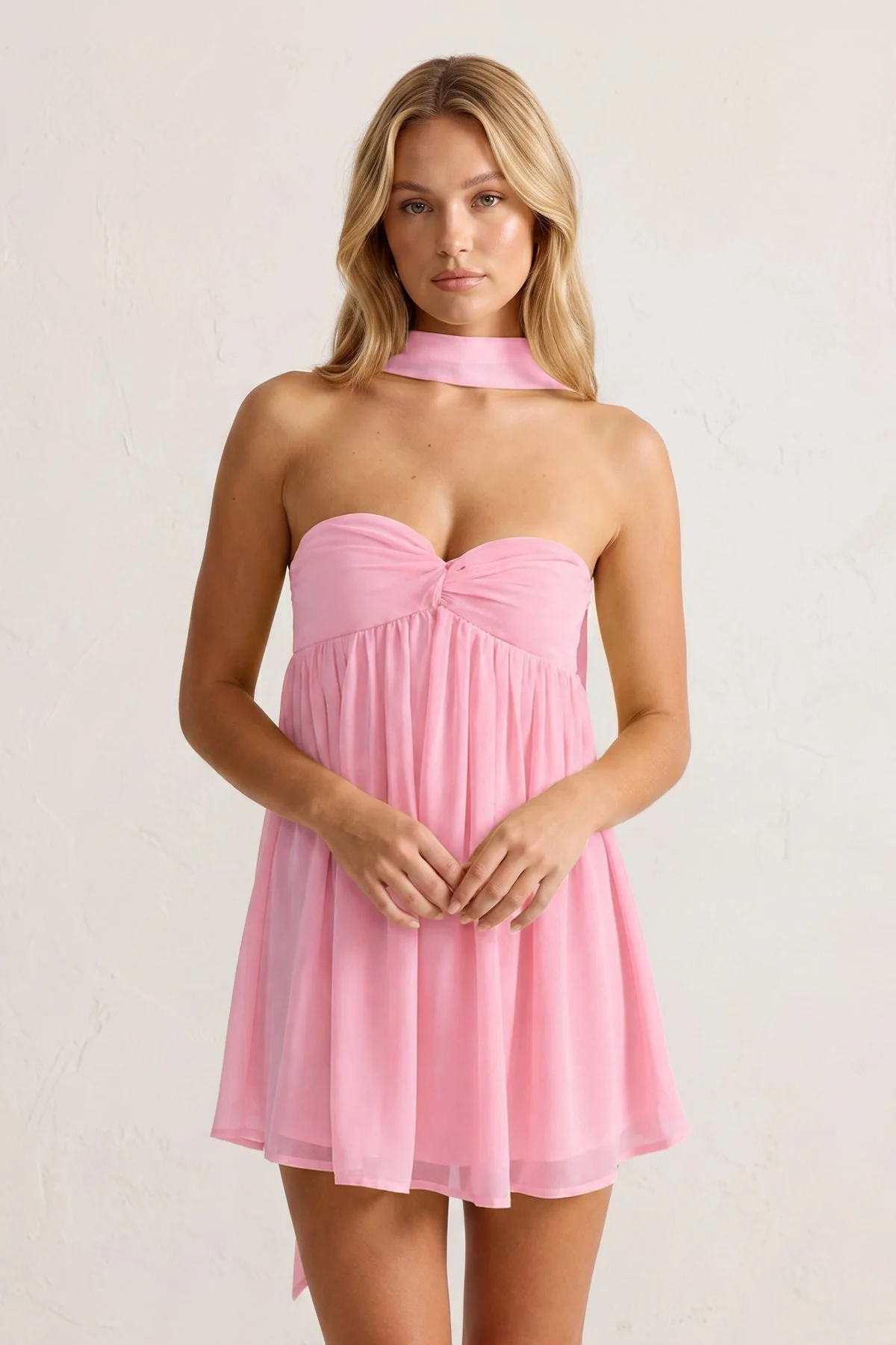 Sweetheart Ruched A-Line Chiffon Homecoming Dress
