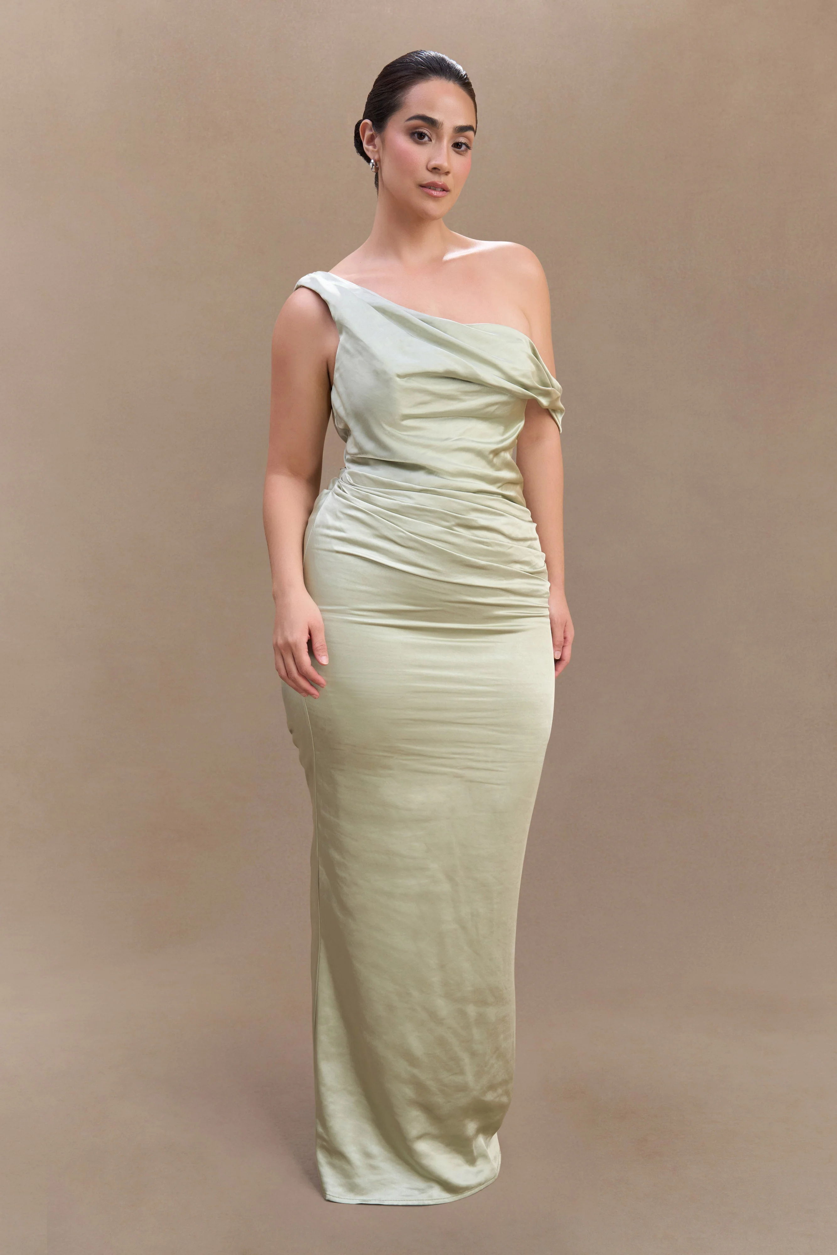 Dalia-Off-Shoulder-Satin-Maxi-Dress-Sage