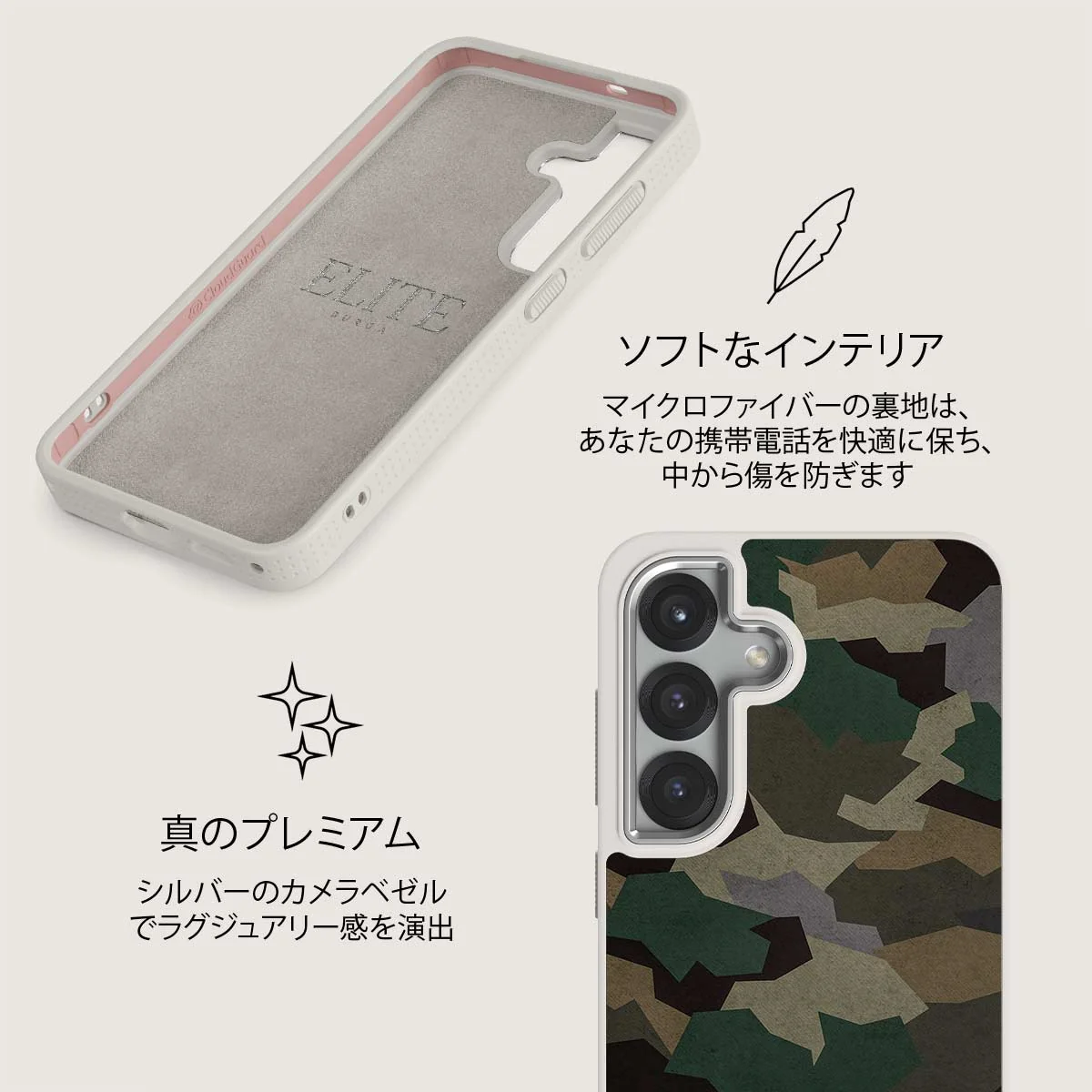 Tropical Green Camo - Samsung Galaxy S25 Plus ケース