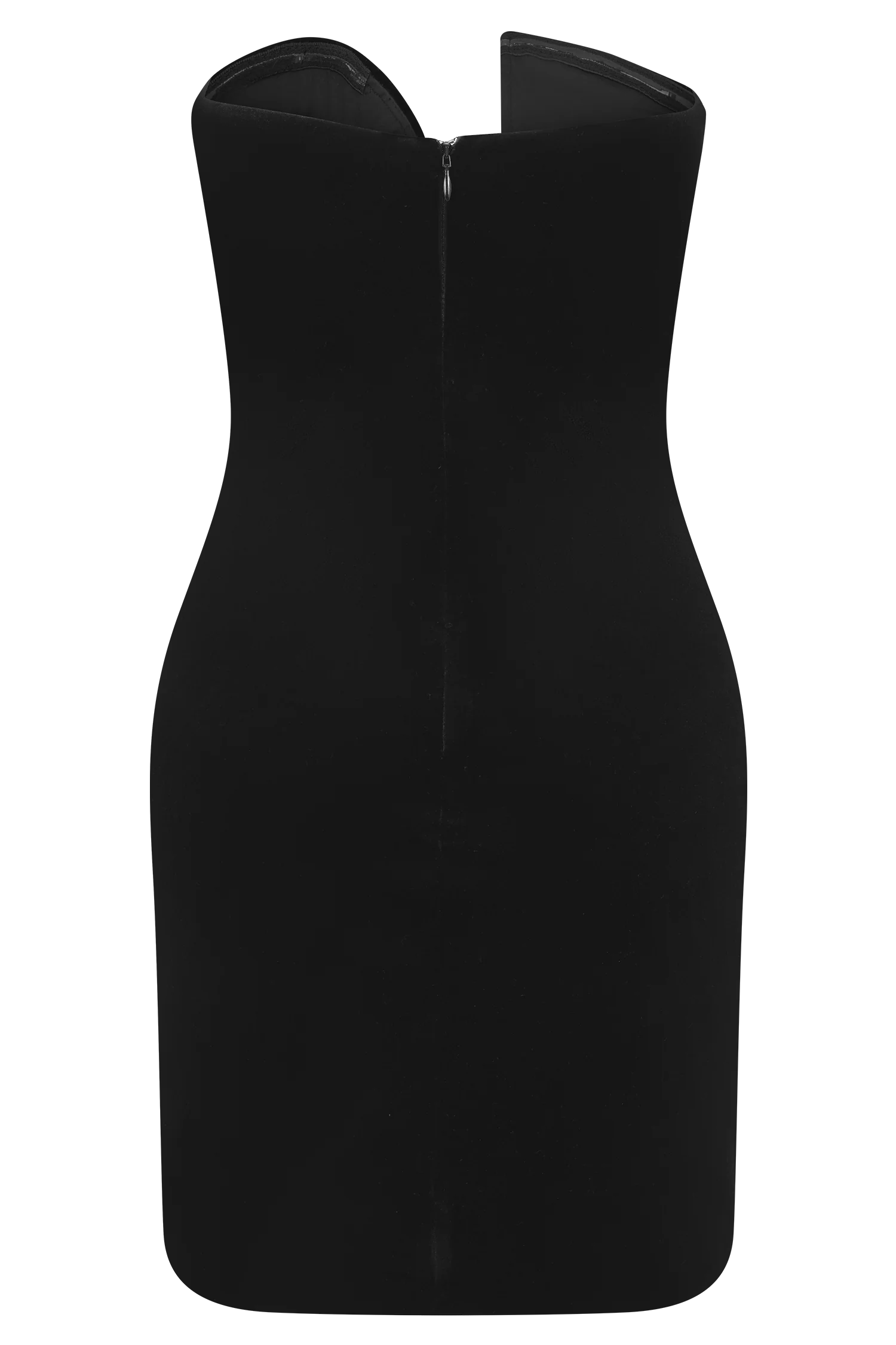 Paulina Velvet Strapless Mini Dress - Black