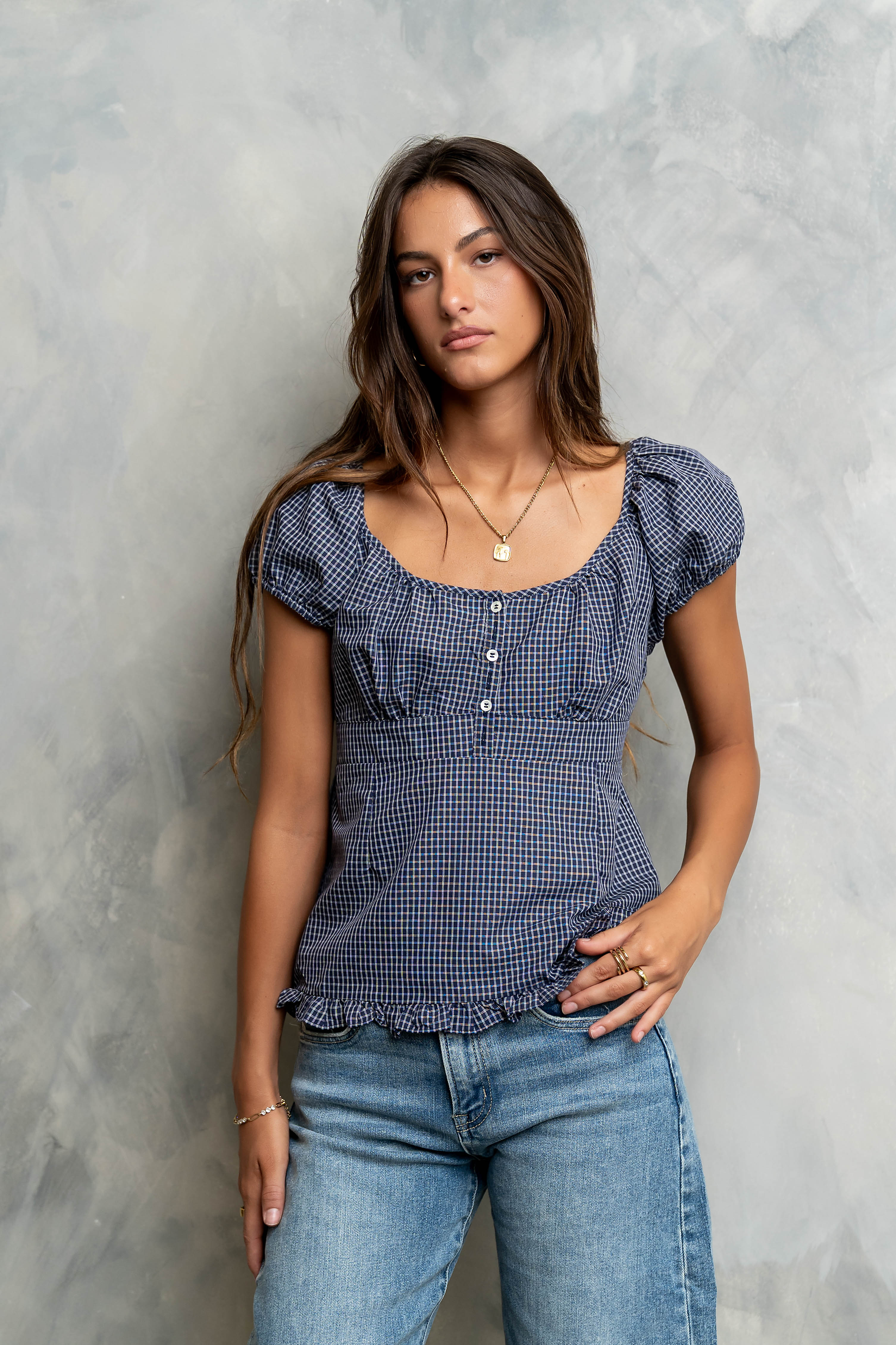 Barbara Plaid Blouse - FINAL SALE