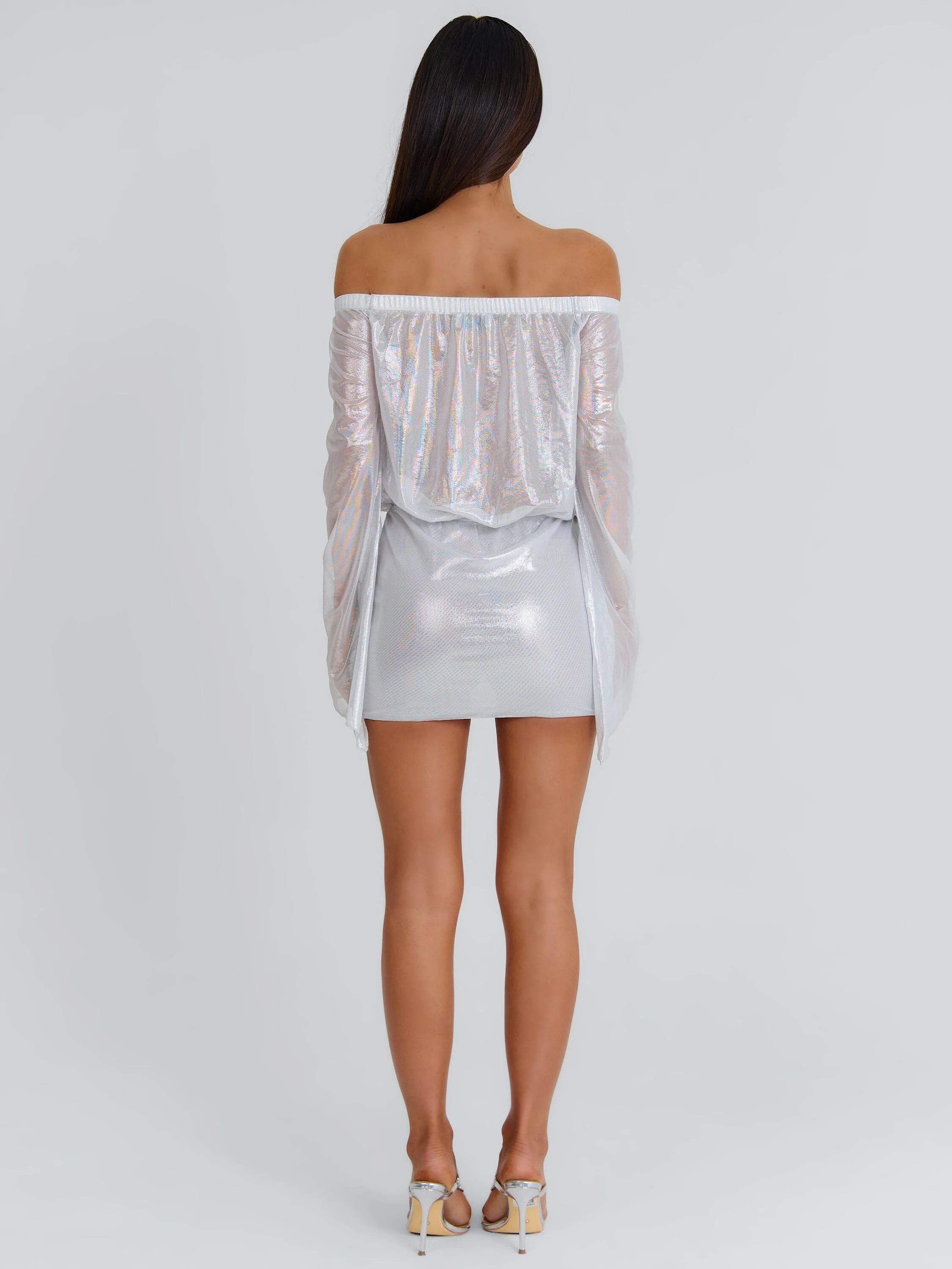 GWENDALYN MINI DRESS SILVER