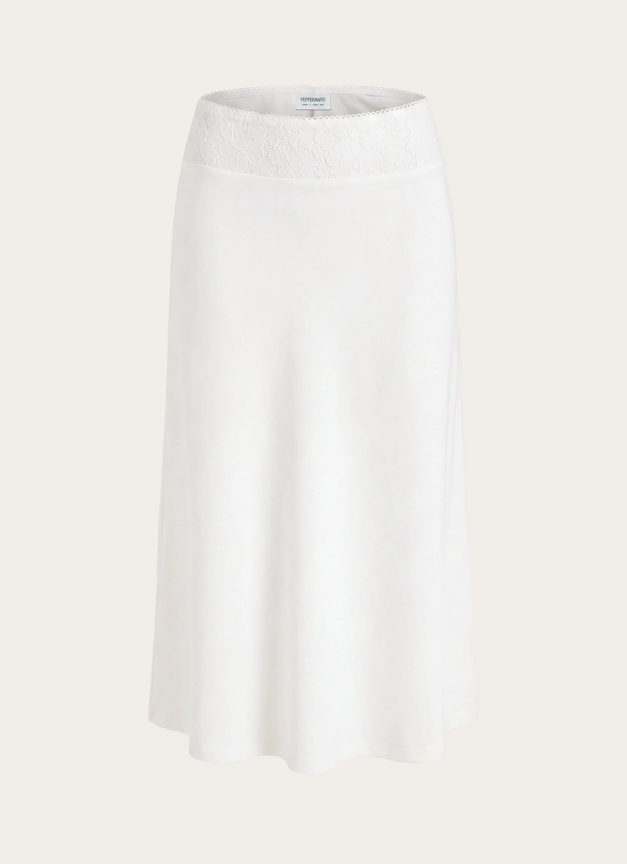 Moments Midi Skirt - White - luluinthesky