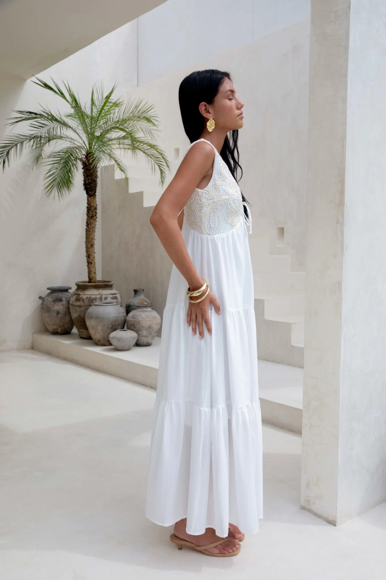 Lost In Your Love Maxi Dress White - luluinthesky