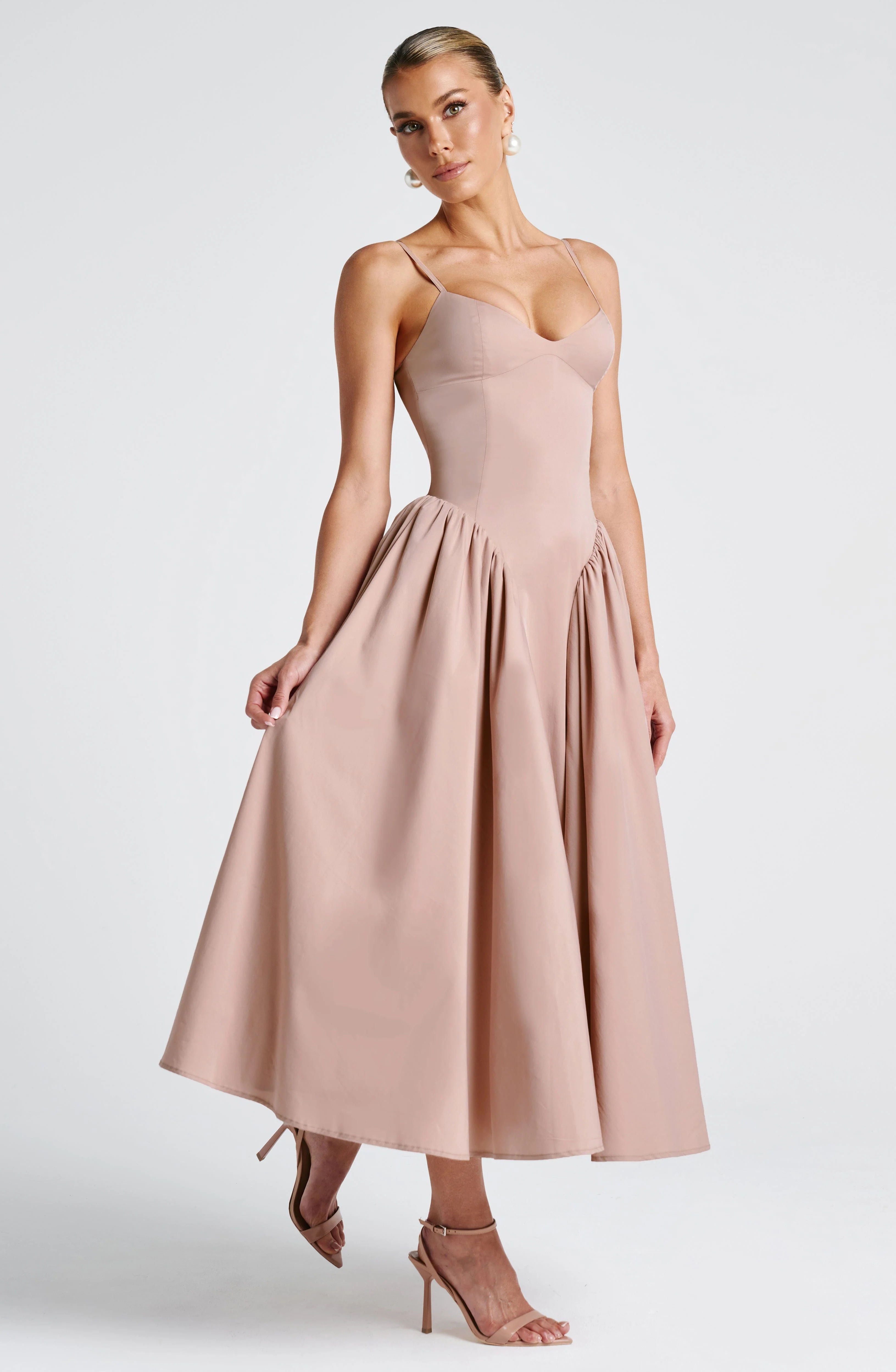 Emerson Midi Dress - Clay