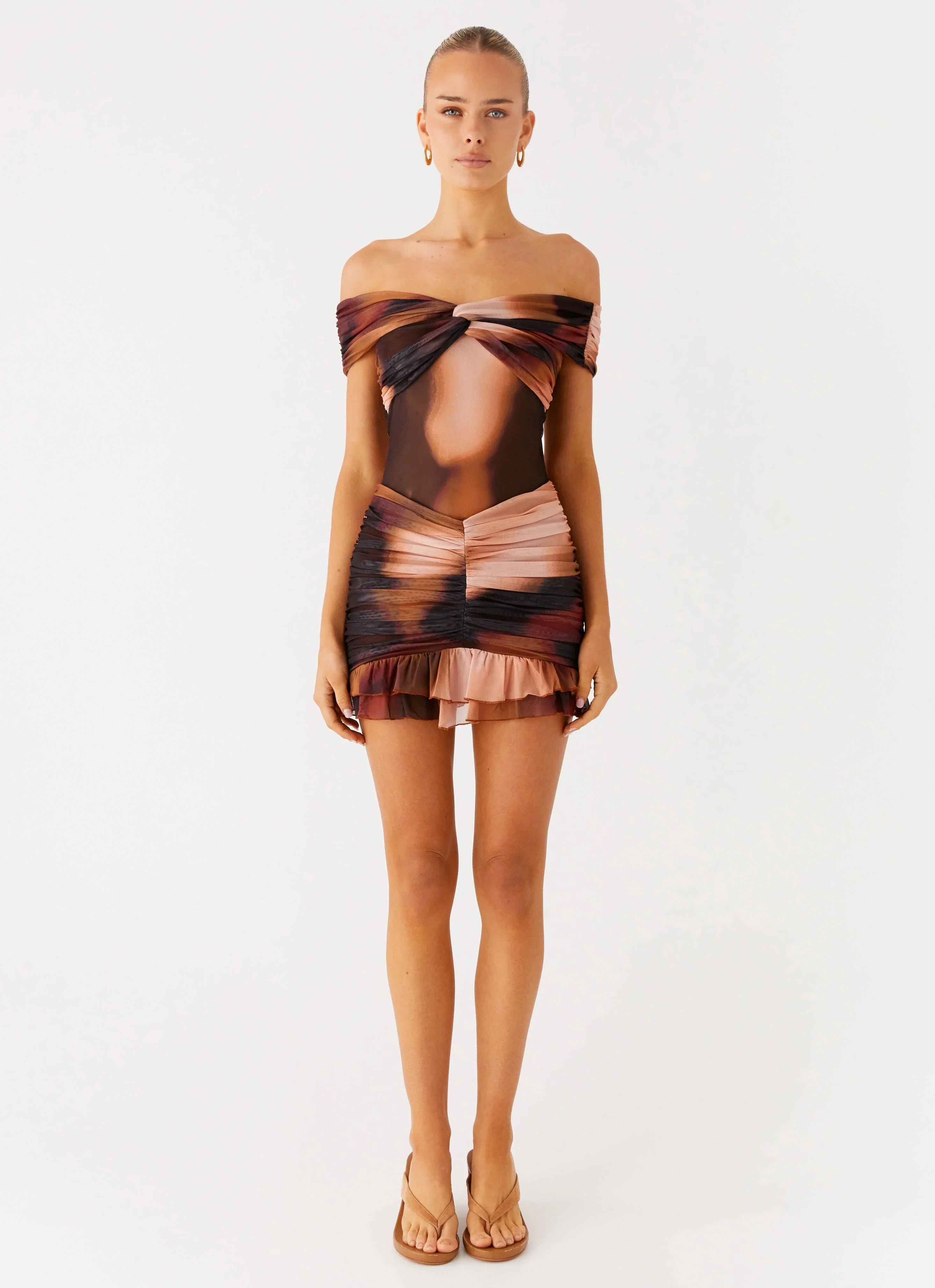 Frances Mini Dress - Black Gradient