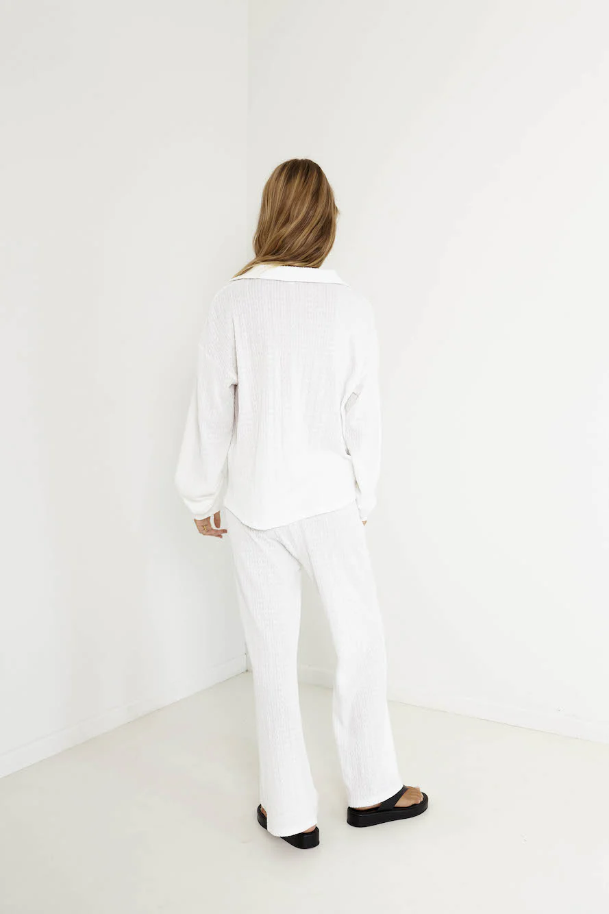 SNDYS Avery Pant White