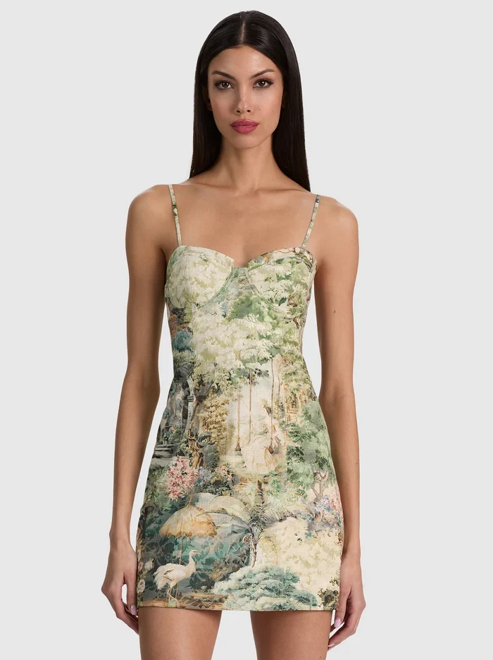 Nila Corset Mini Dress - Terrain Lg
