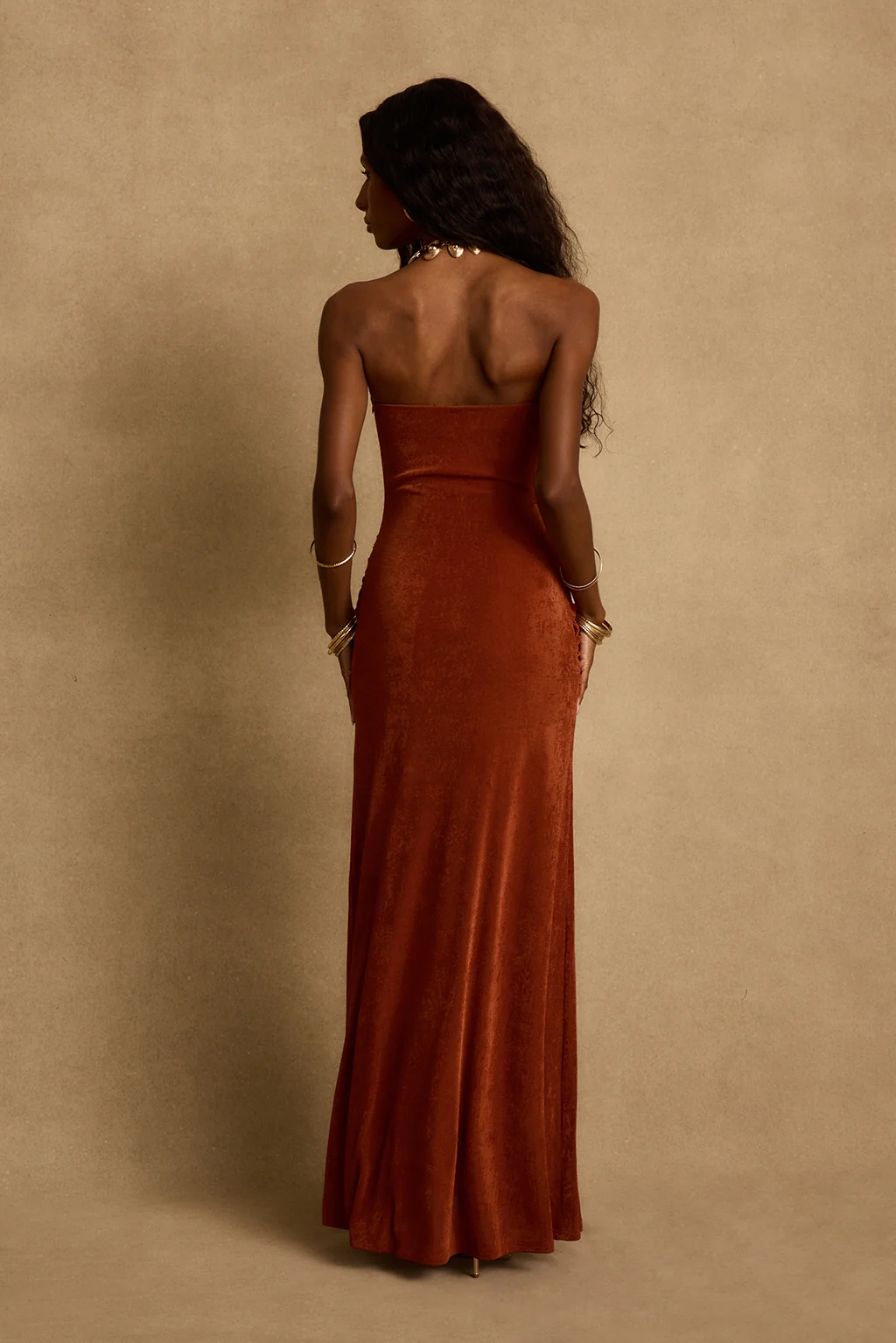 Madonna Rust Maxi Dress