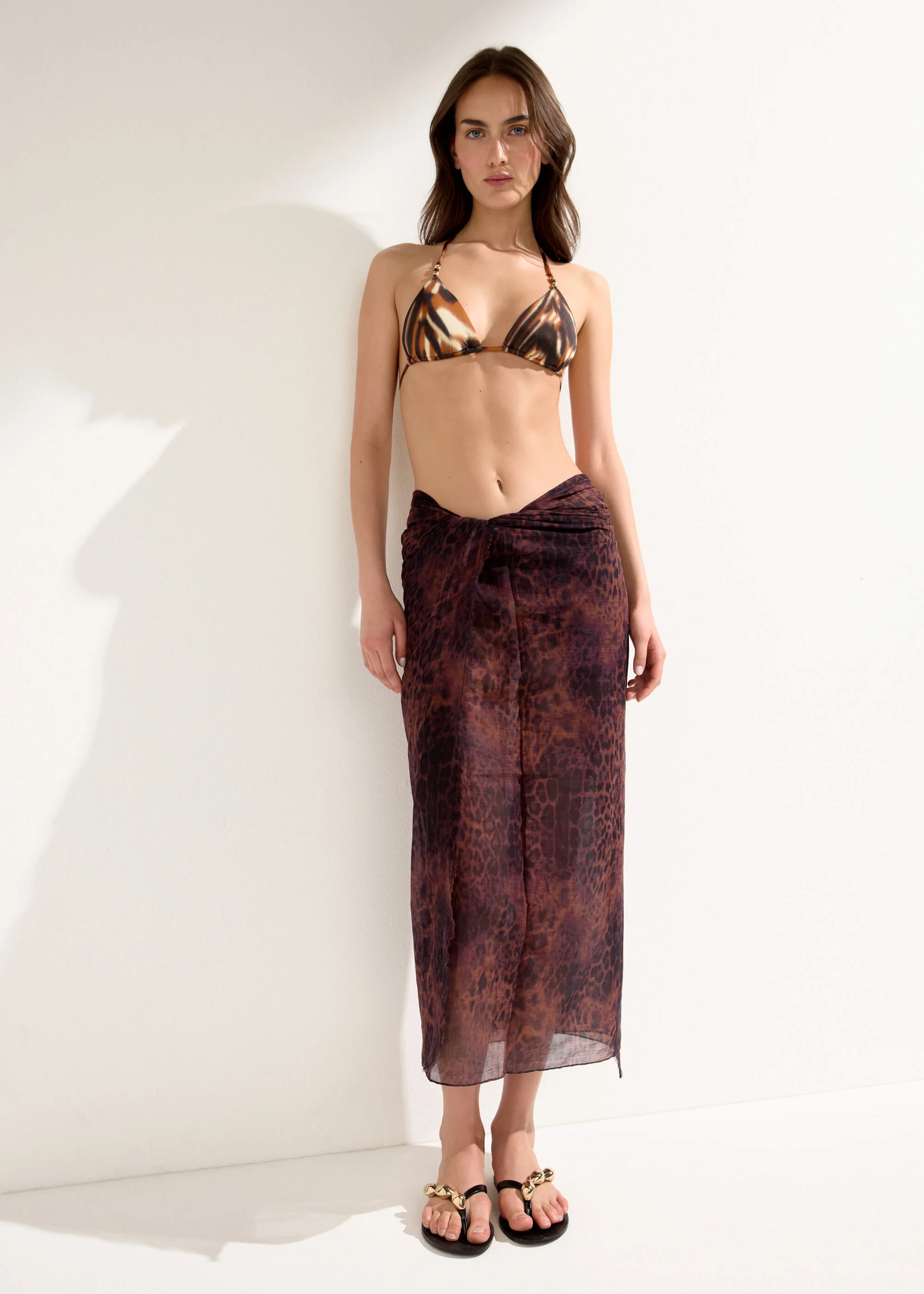Long Animal Print Sarong