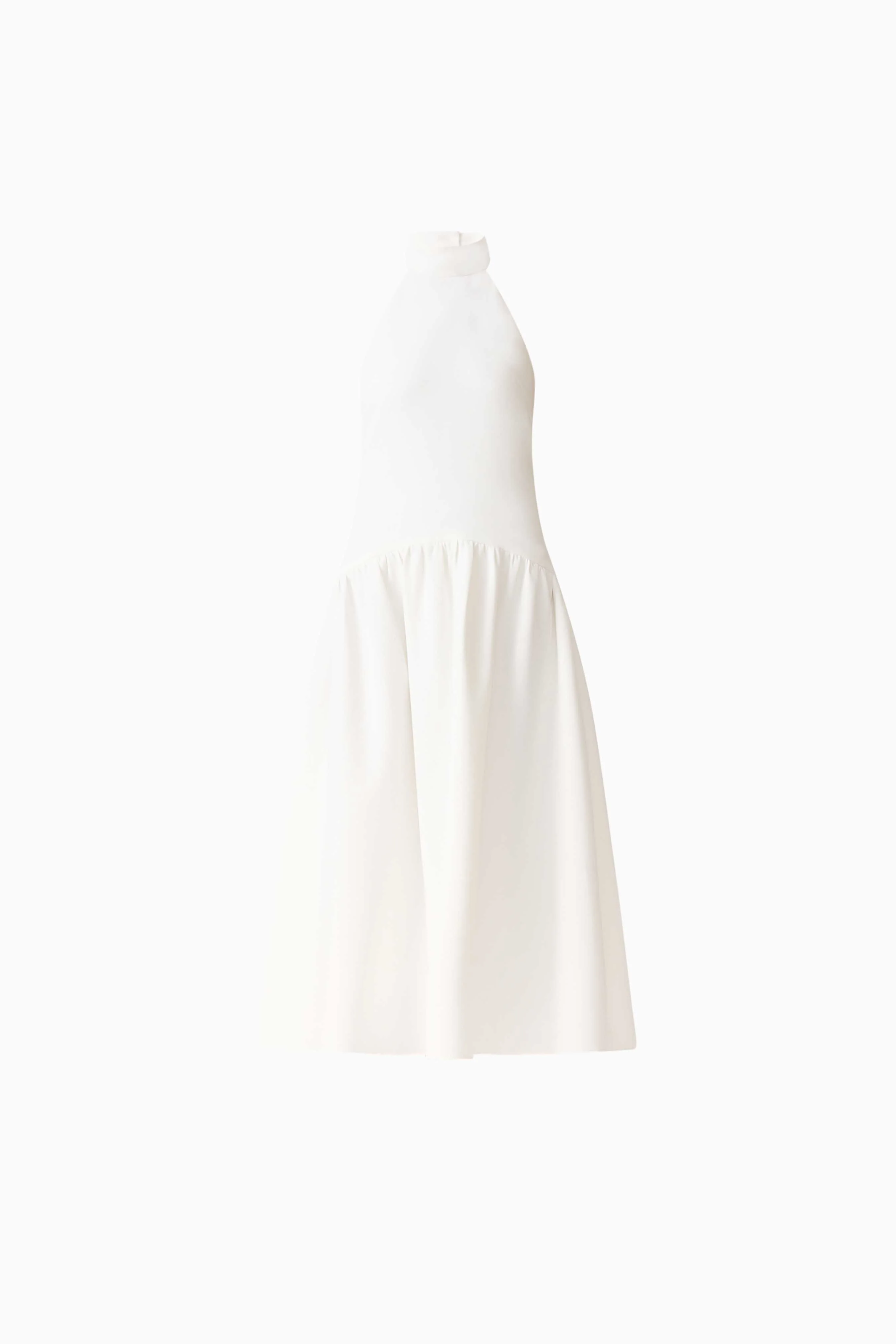 Nolana Halter Midi Dress in White