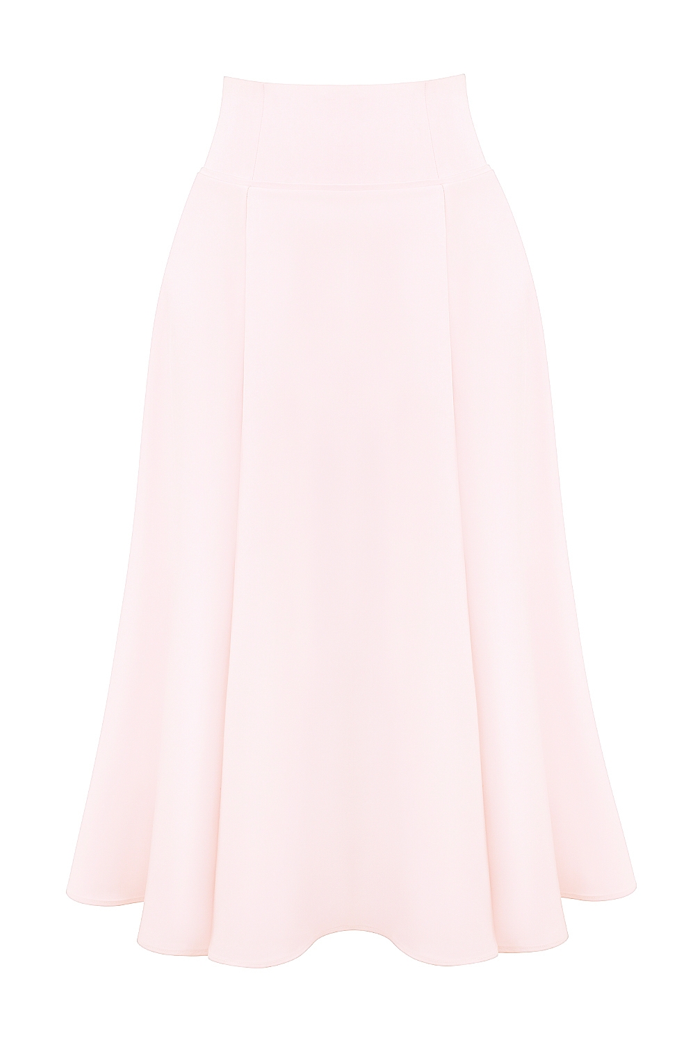 Ballerina Pink A-line Midi Skirt