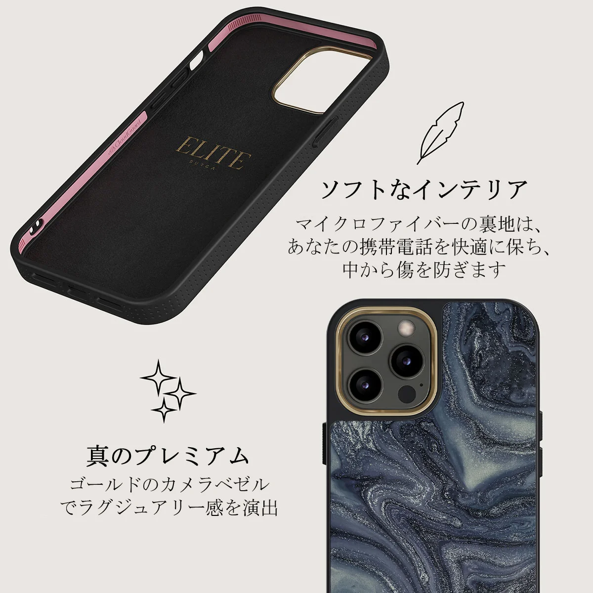Navy Trench - Blue iPhone 12 Pro ケース
