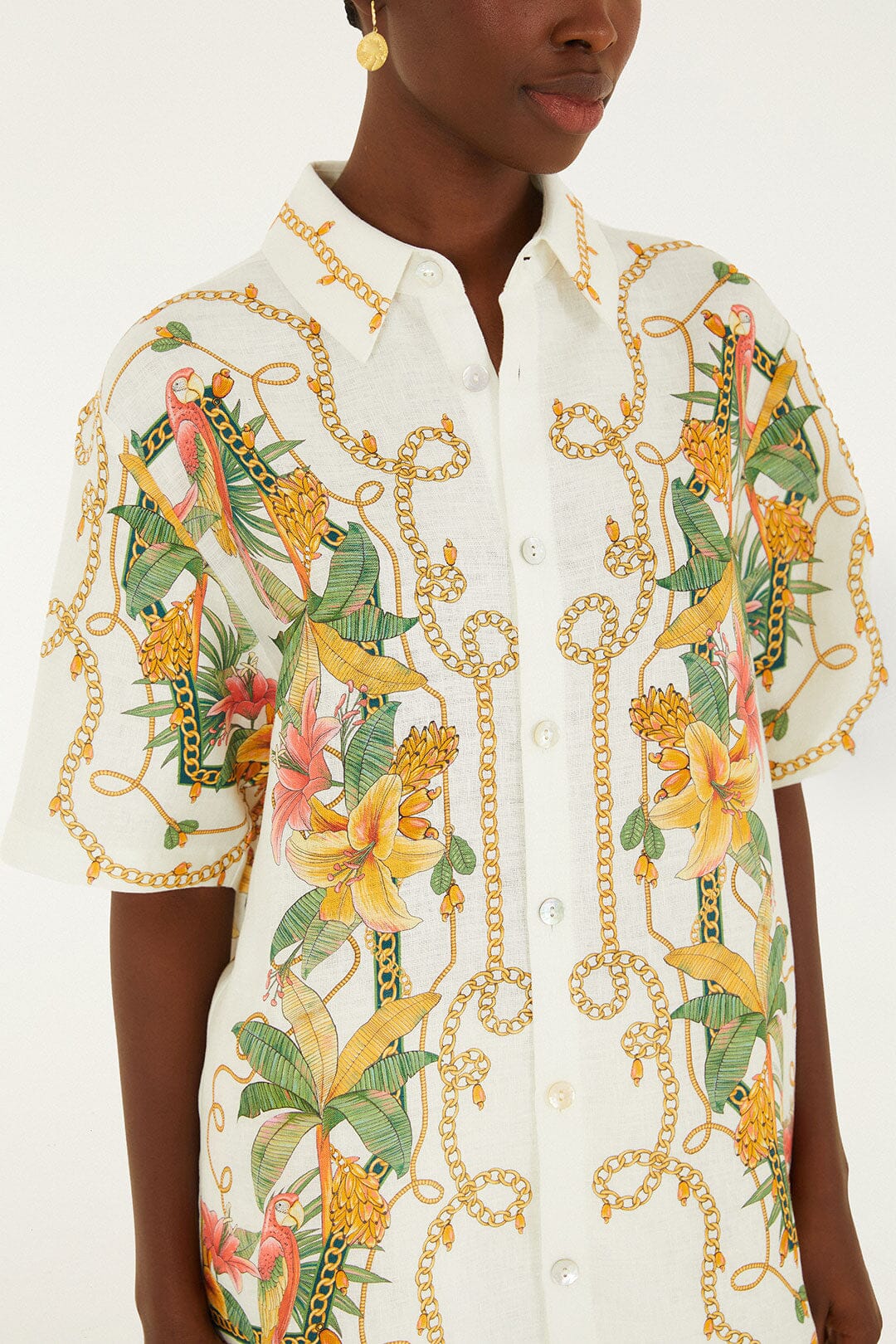 Off-White Tropical Royalty 3d Shirt