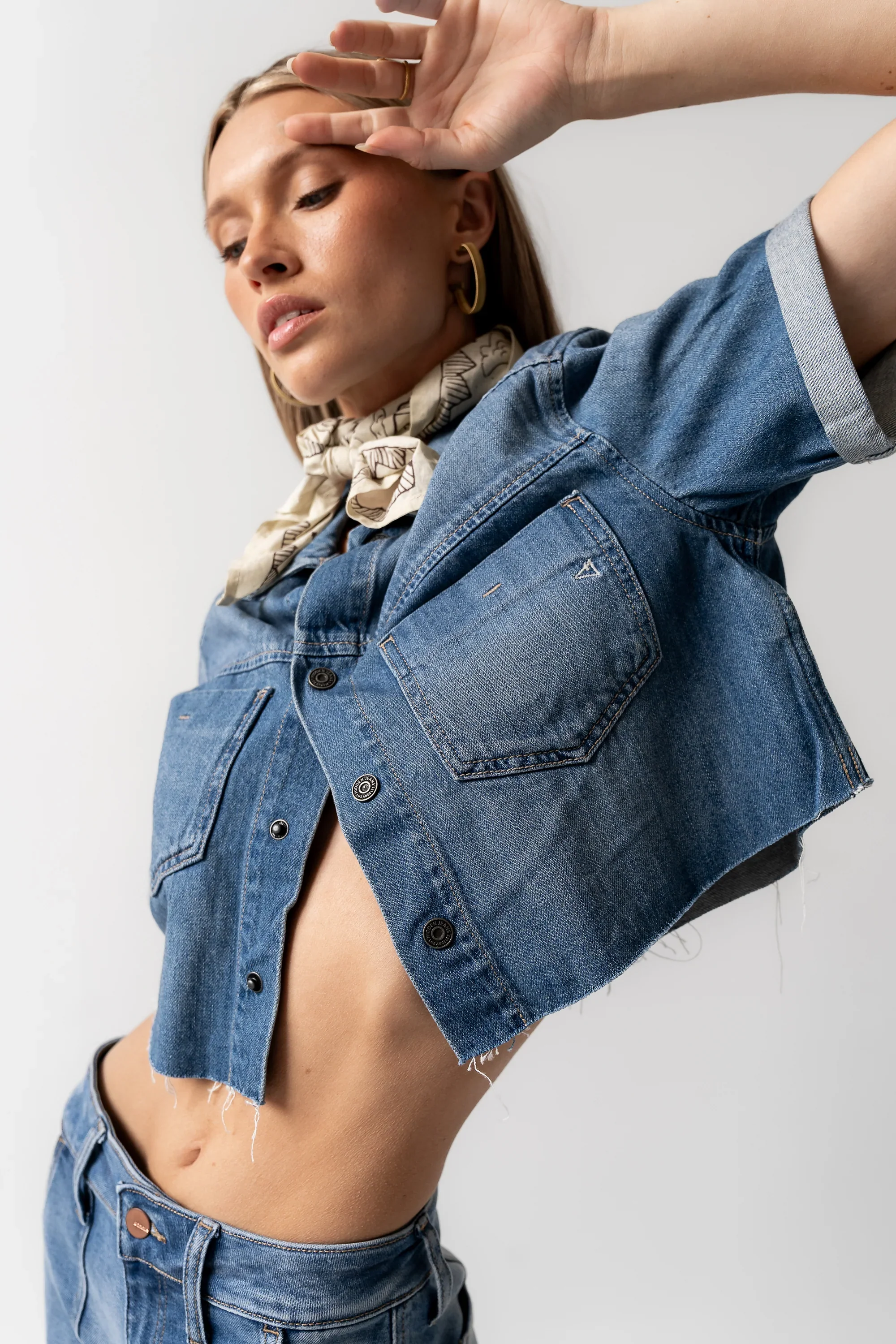 Nina Denim Button Up