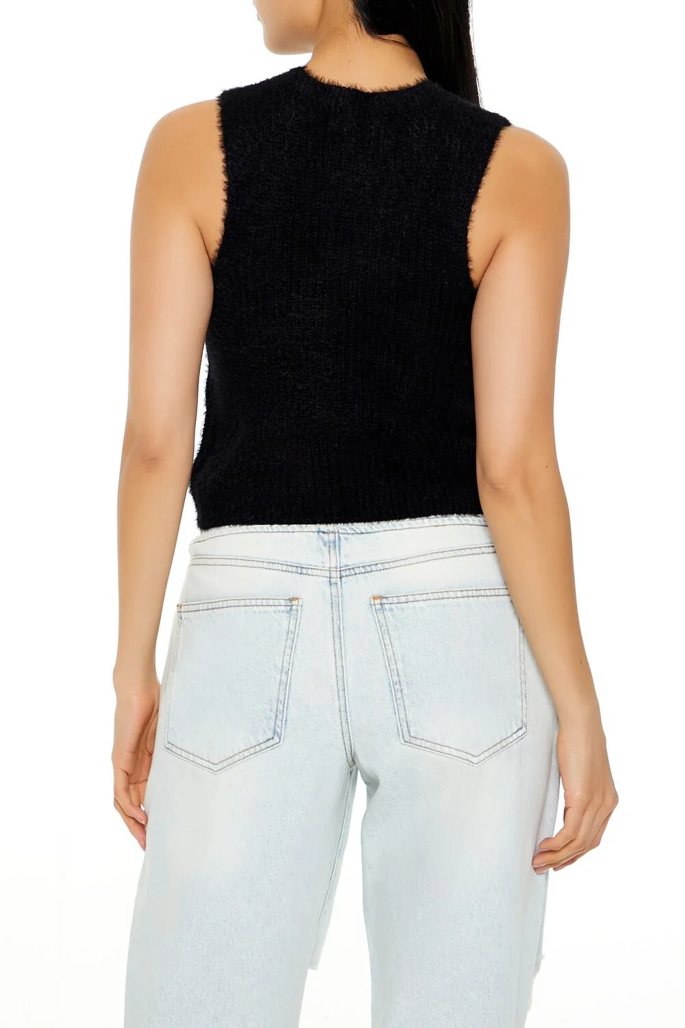 Rhinestone Heart Sweater Vest