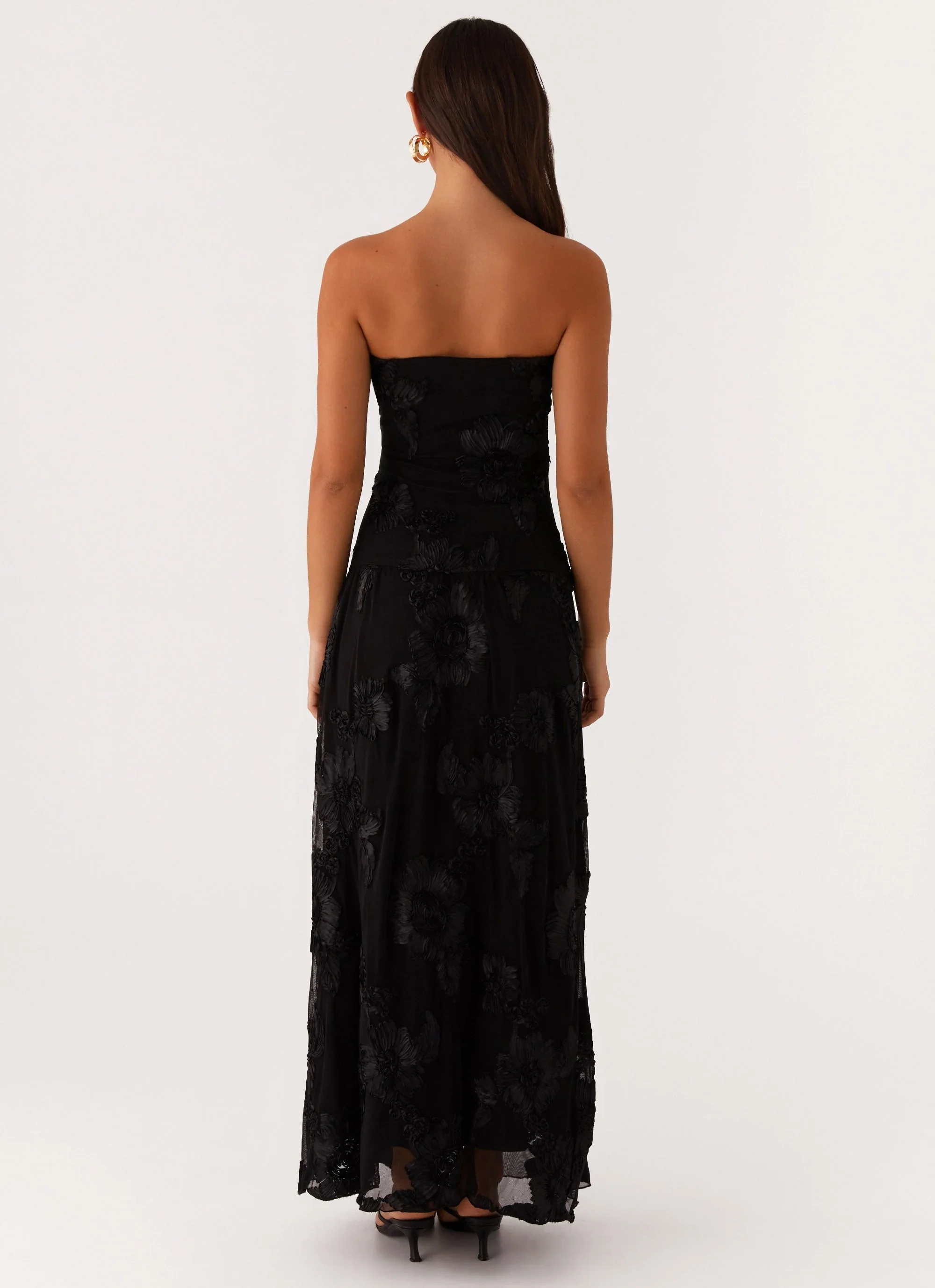 After Light Maxi Dress - Black - luluinthesky