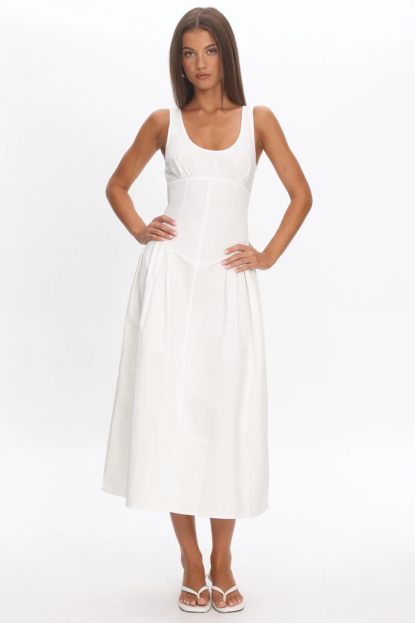 LIONESS Luna Rosa Maxi Dress Porcelain
