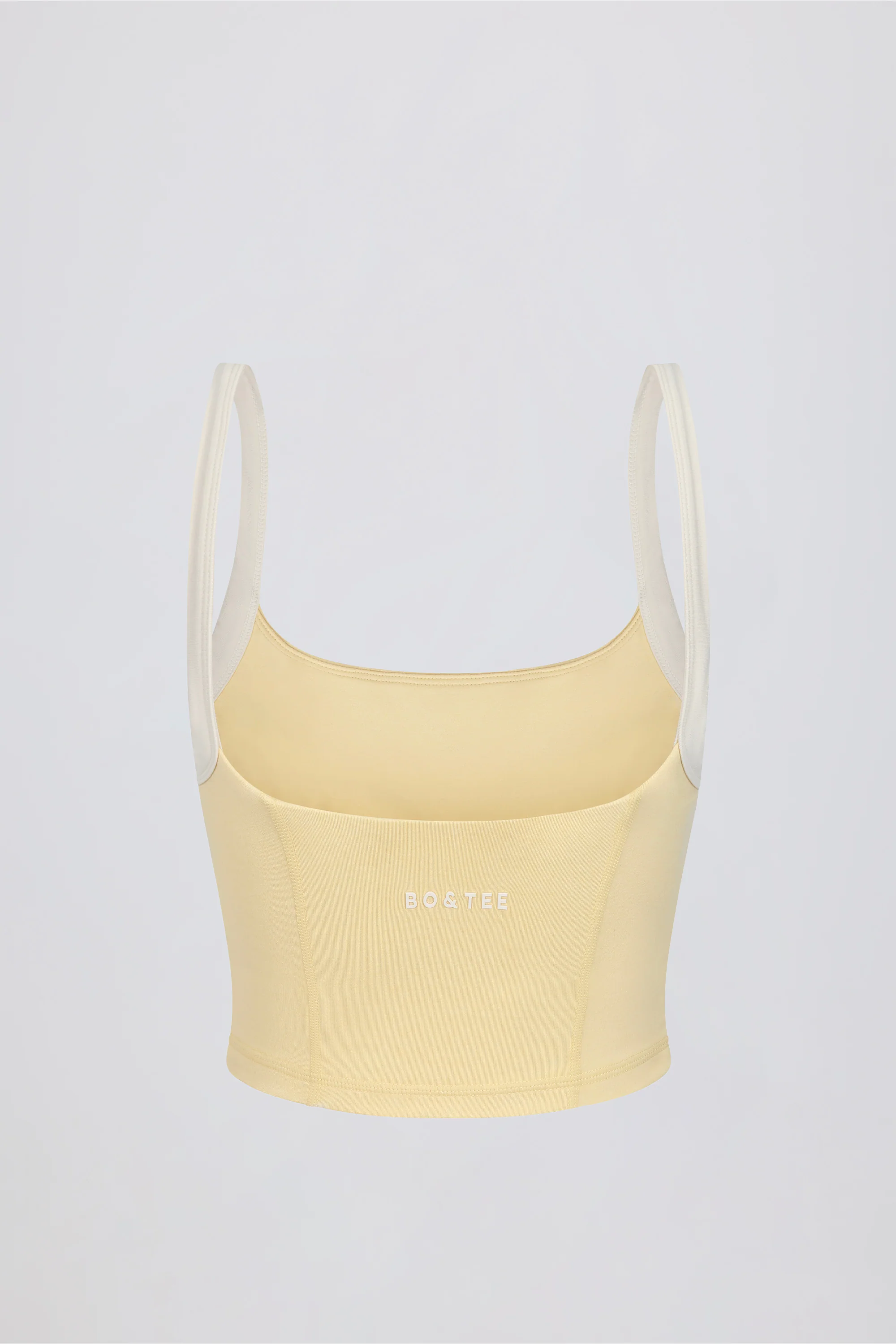 Cropped Tank Top in Lemon Marl