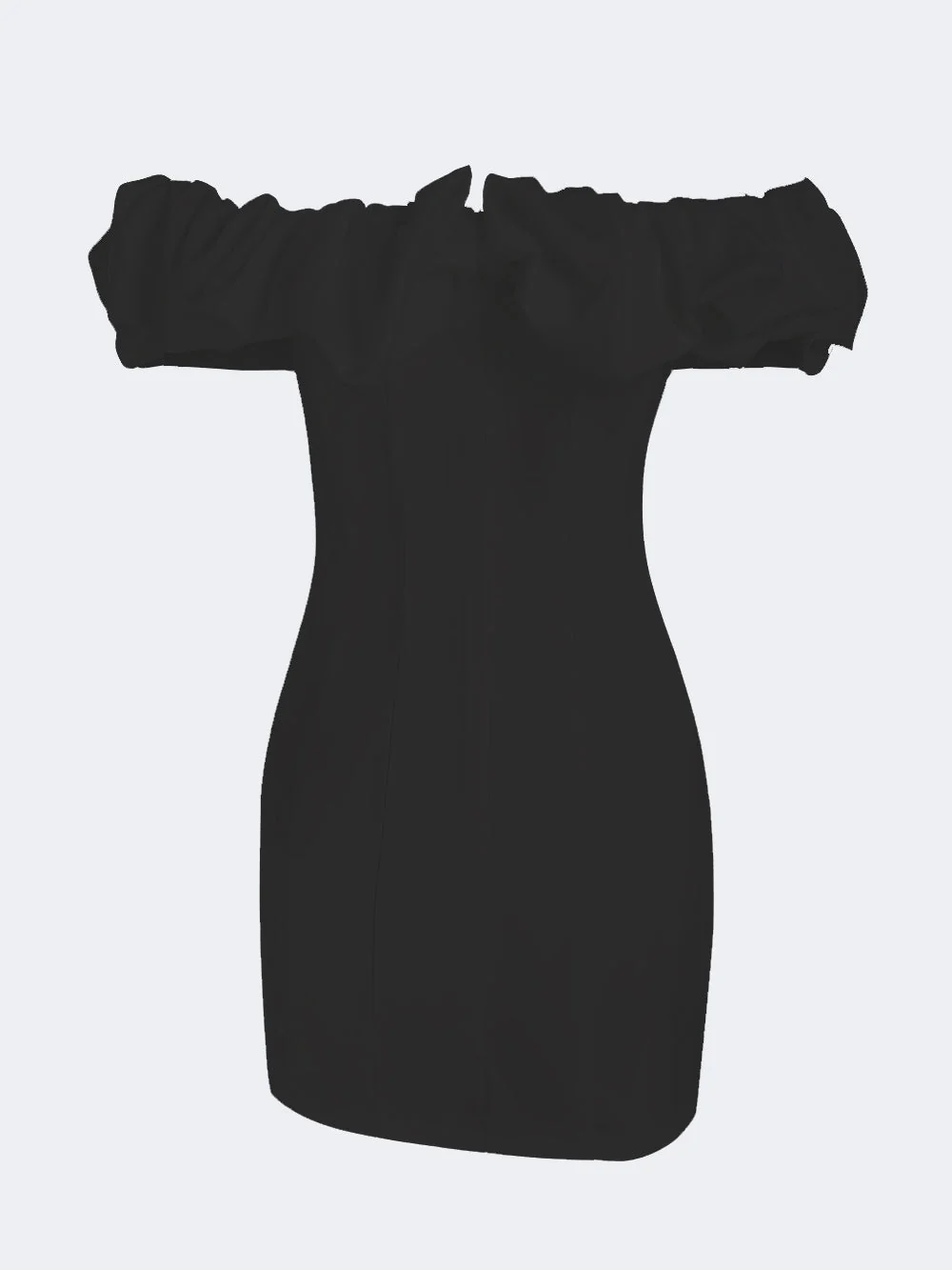 Off-Shoulder Ruffle Mini Dress