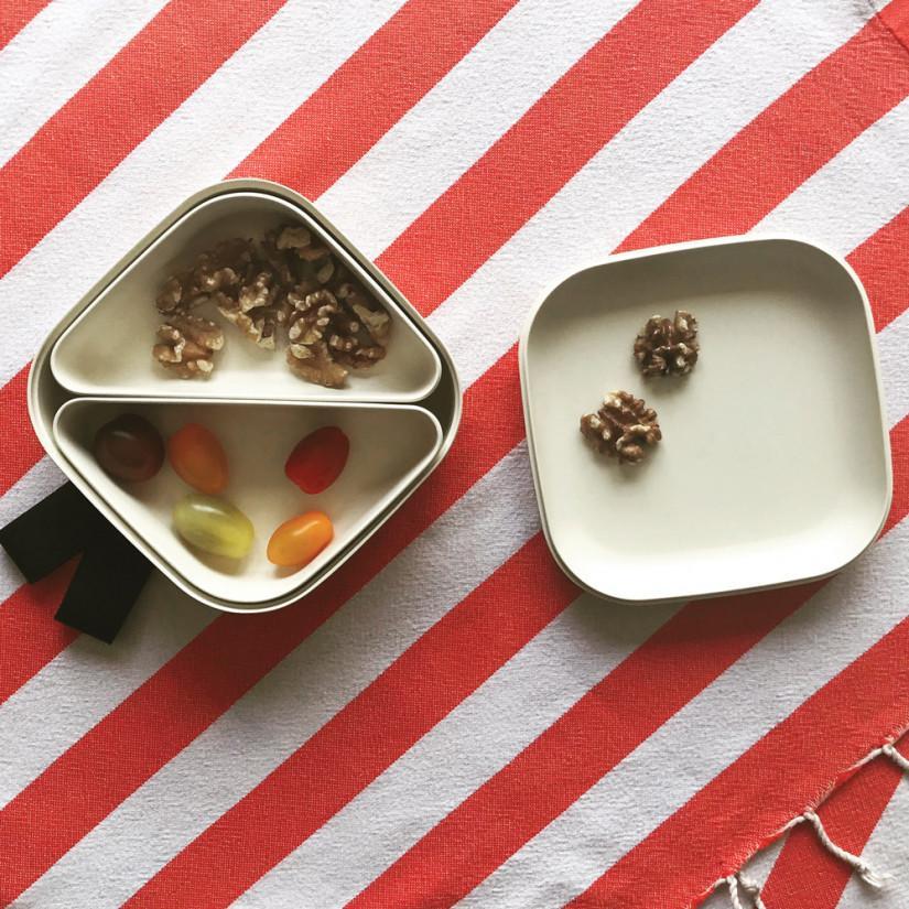 Vogeelle Square Bento Lunch Box - Off White