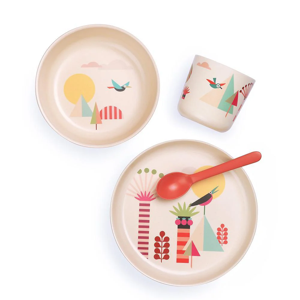 Vogeelle Illustrated Bamboo Kid Set - Trees