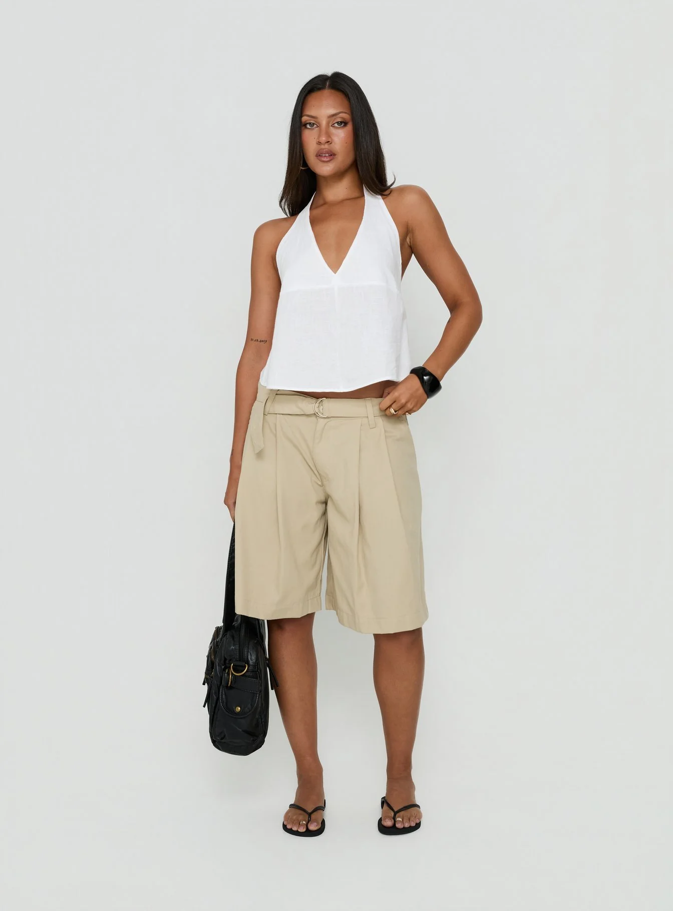 Faira Halter Top White