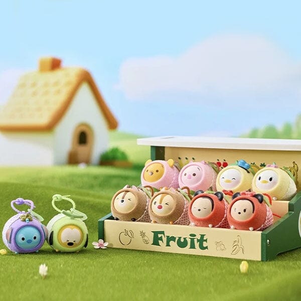 MINISO x Disney: Fruit Flocked Face Swap Series Figurine Keychain Blind Box (1pc)