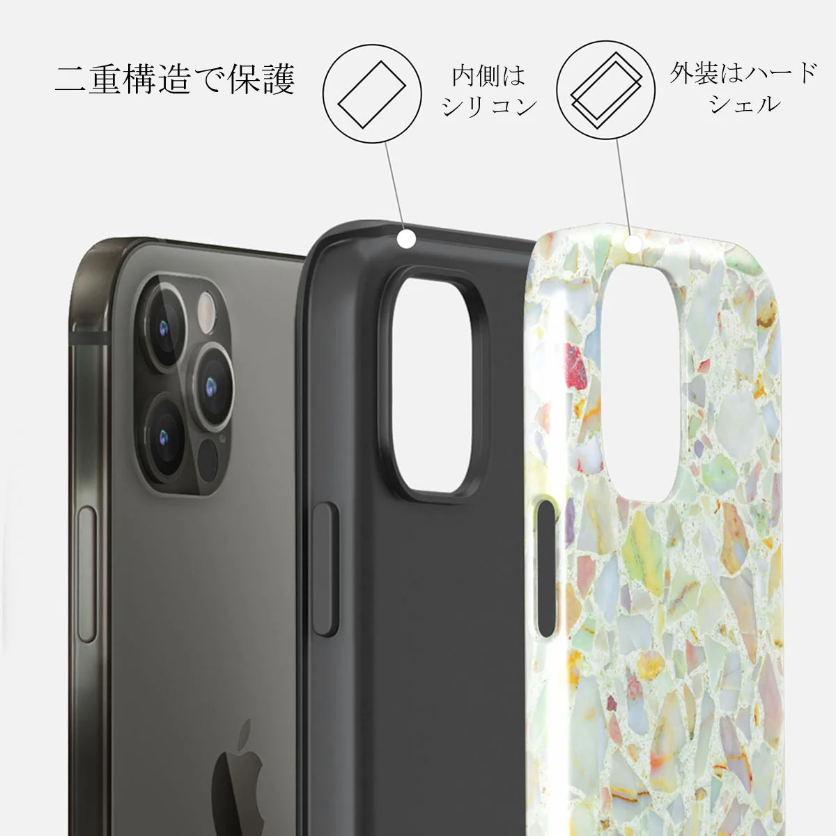 Rainbow Crush - iPhone 12 Pro ケース