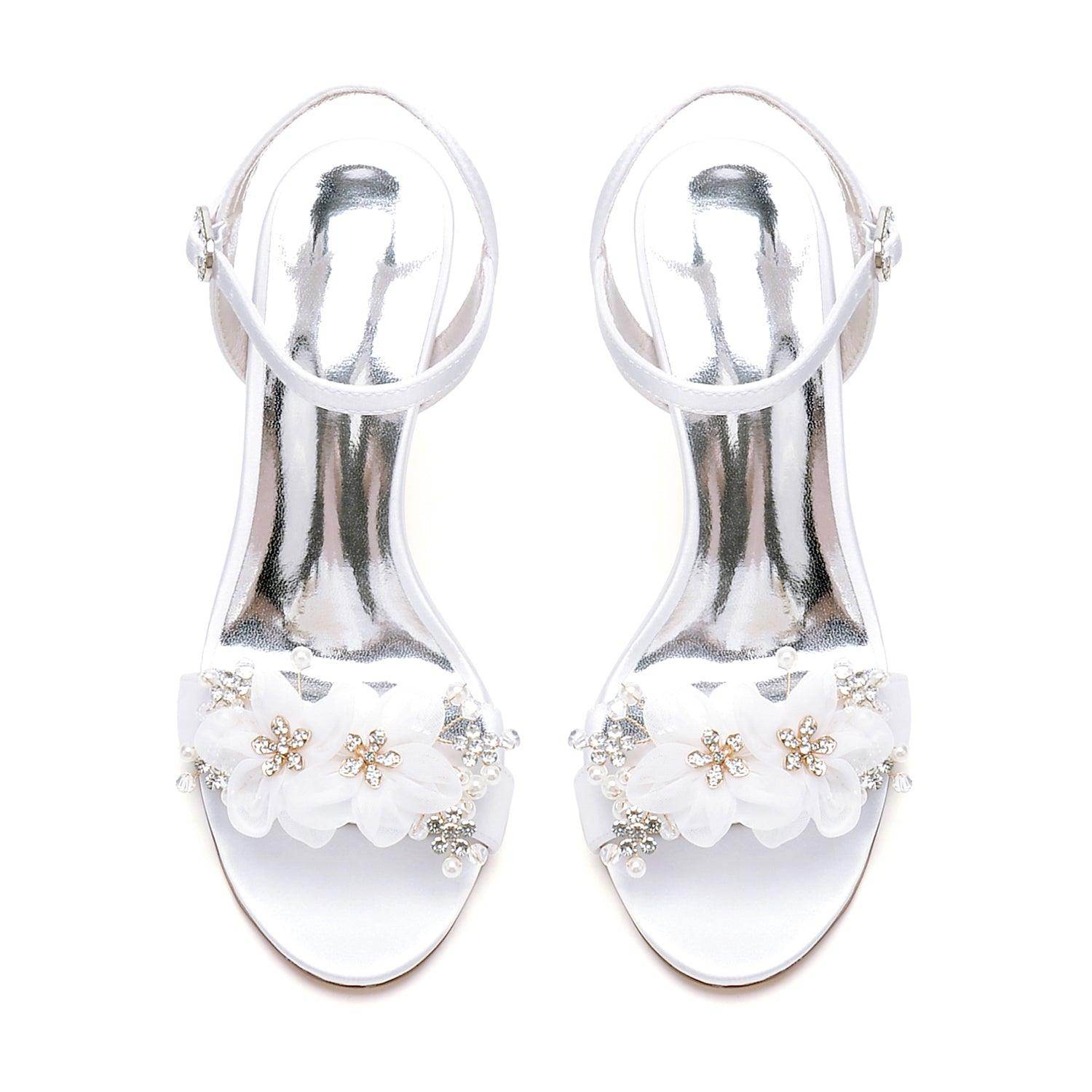 Stiletto Heel 9.5cm Silk-Like Shoes CK0449