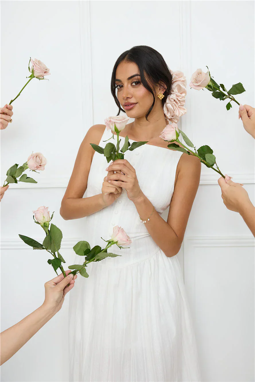 Serene Nights Maxi Dress White - luluinthesky