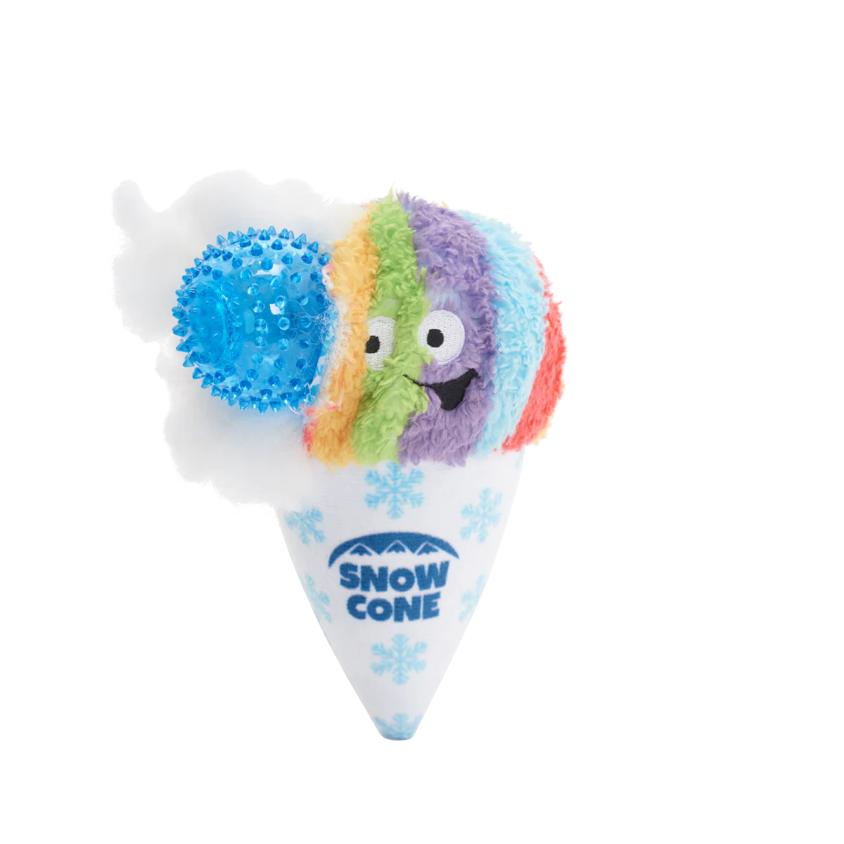 Throw Cone Plush 2-in-1 Fetch Dog Toy