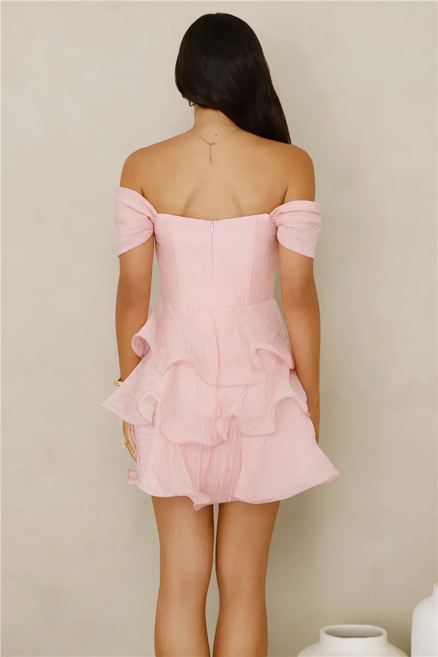 Pretty In The Sun Off Shoulder Mini Dress - luluinthesky