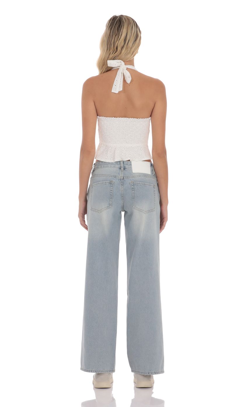 Low Rise Cross Jeans in Blue