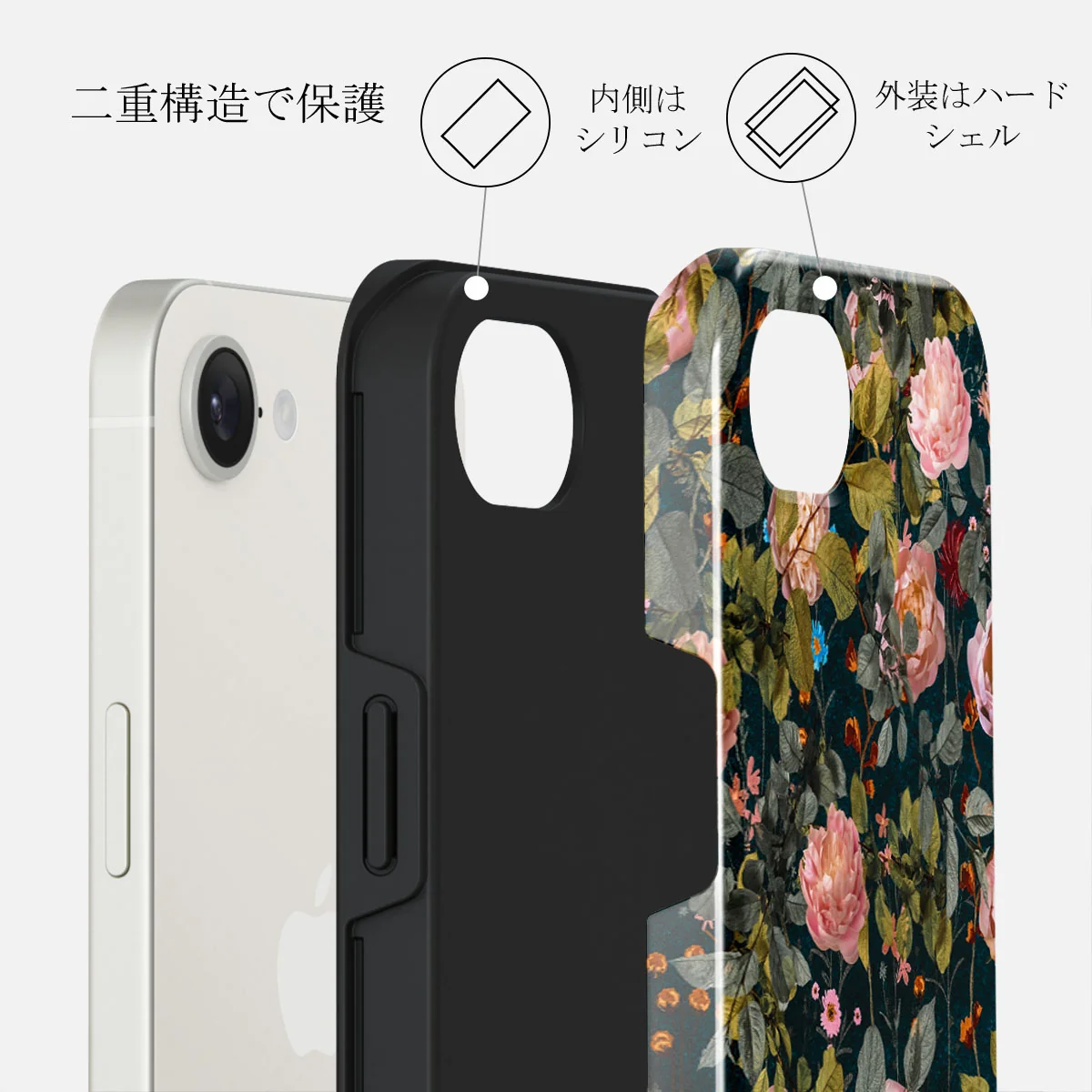 Bloomy Garden - iPhone 16e ケース