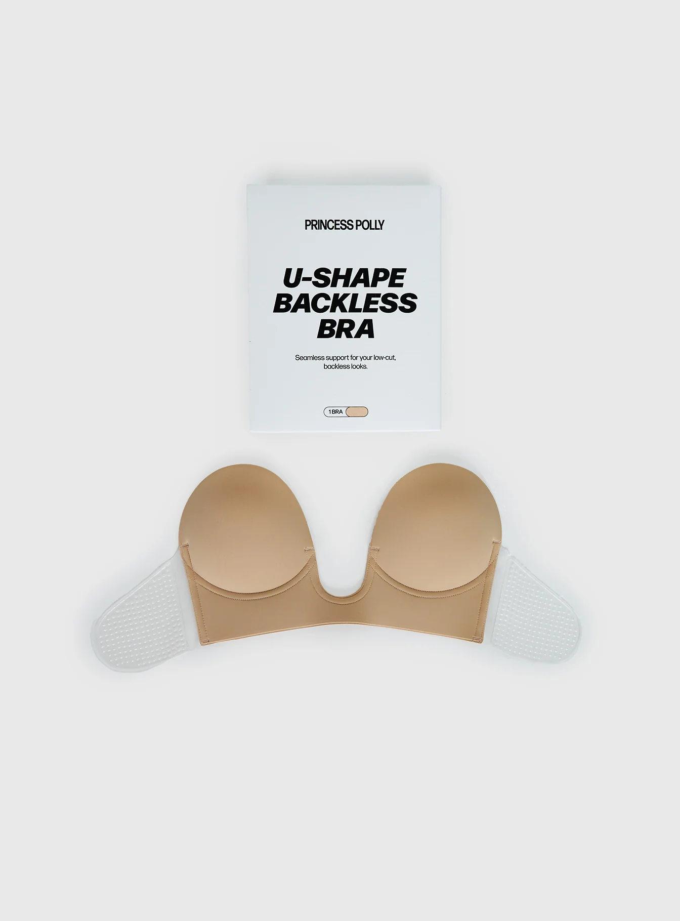 U-Shape Backless Bra Beige