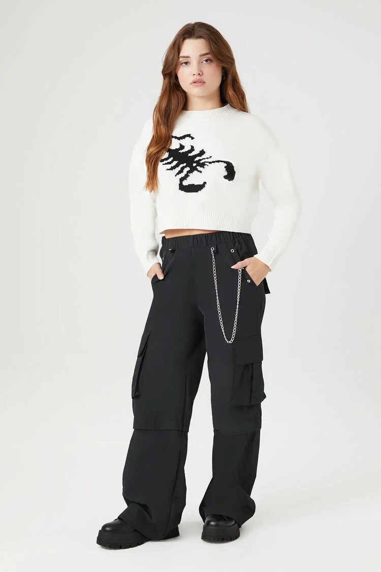 Scorpion Cropped Sweater