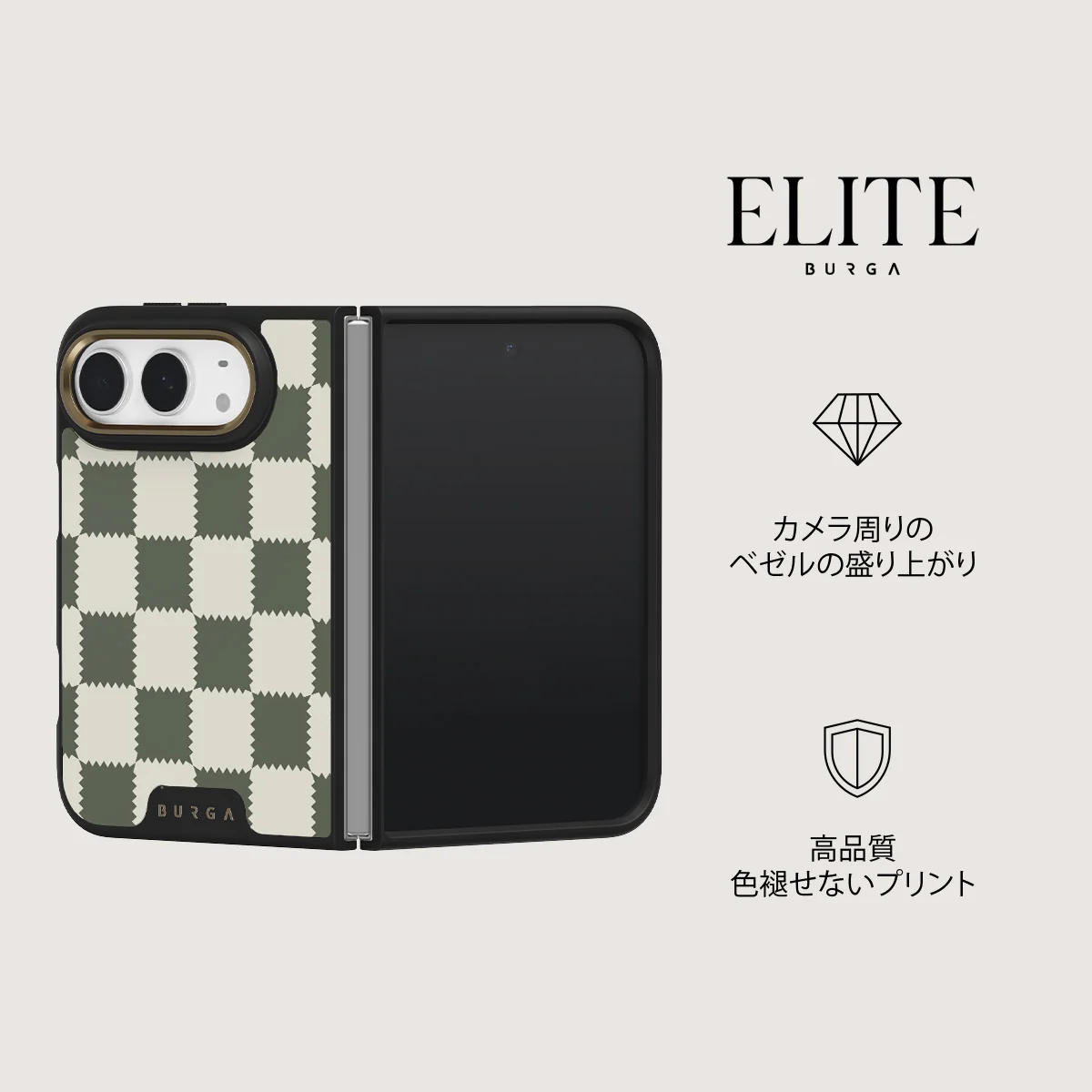 Retro Grid - iPhone Duo ケース