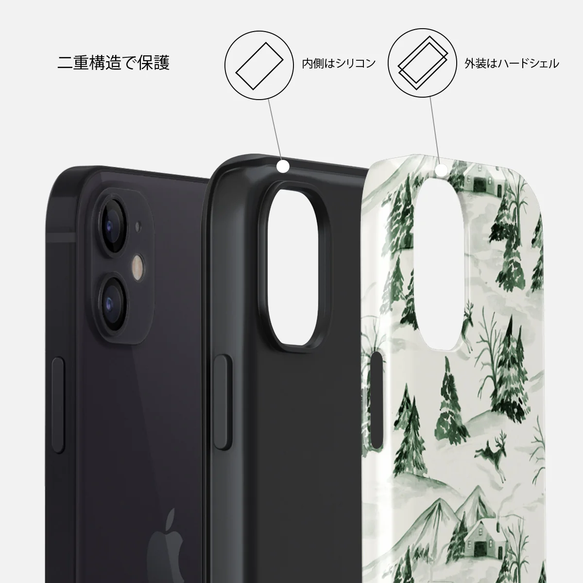 Pine Lodge - iPhone 12 Mini ケース