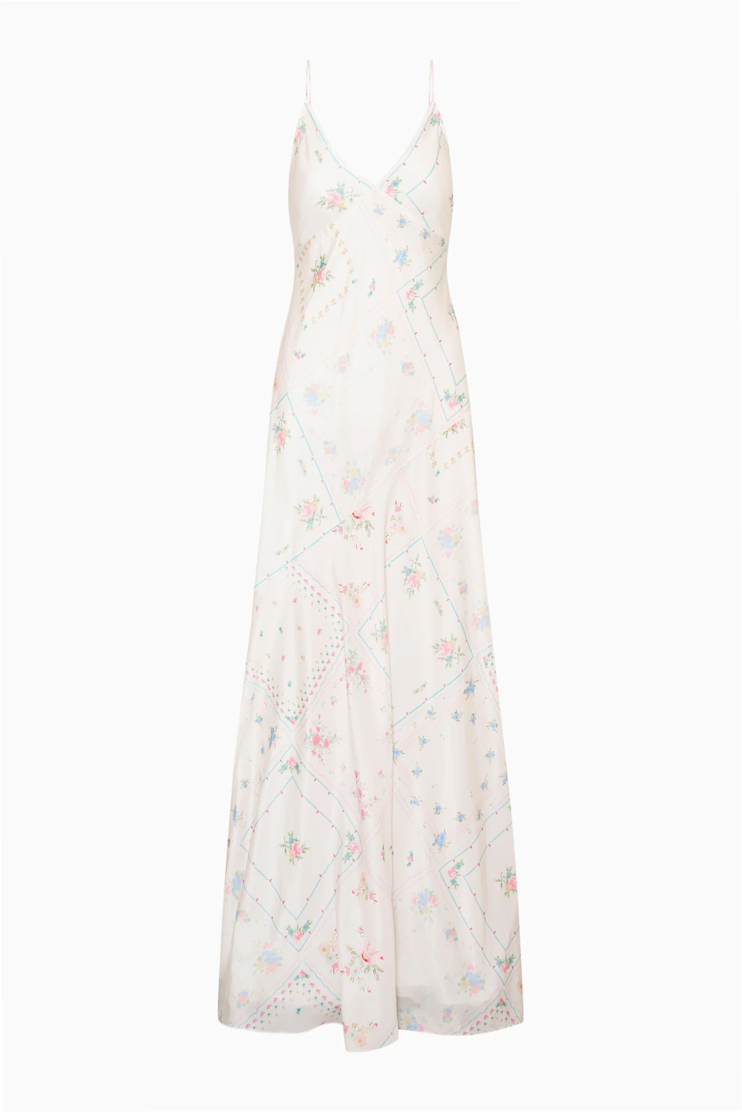 Castilla Silk Patchwork Maxi Dress