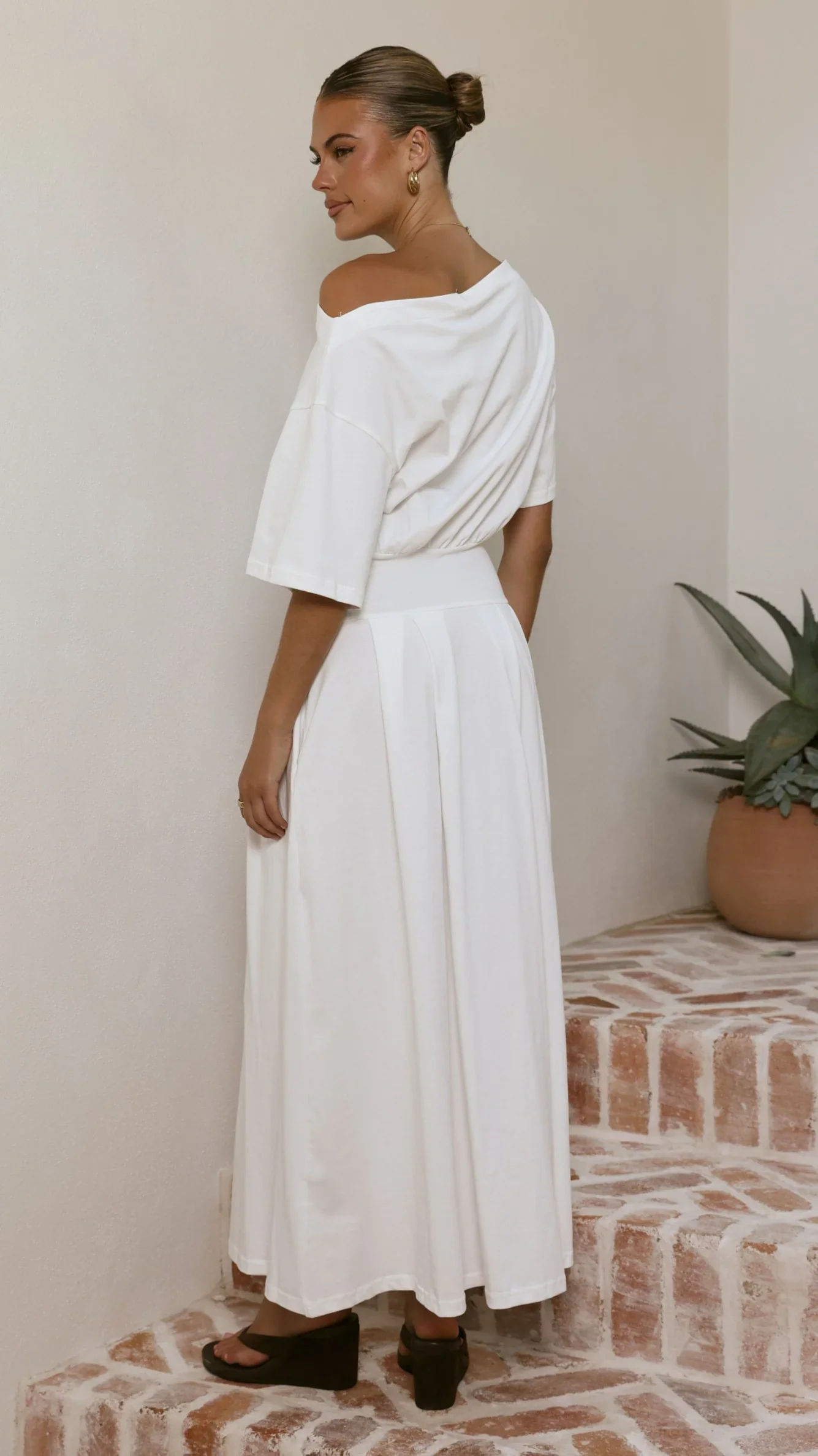 Aleski Maxi Dress - White