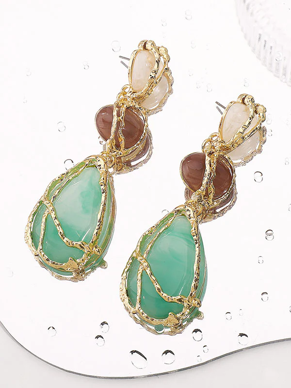 Geometric Drop Earrings