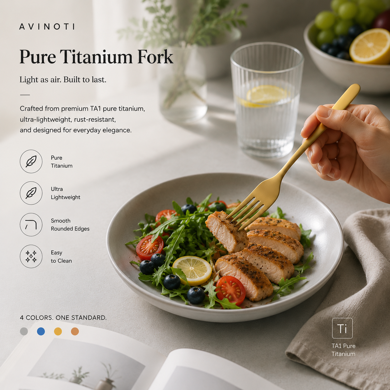 Pure Titanium Fork by Avinoti product image 3