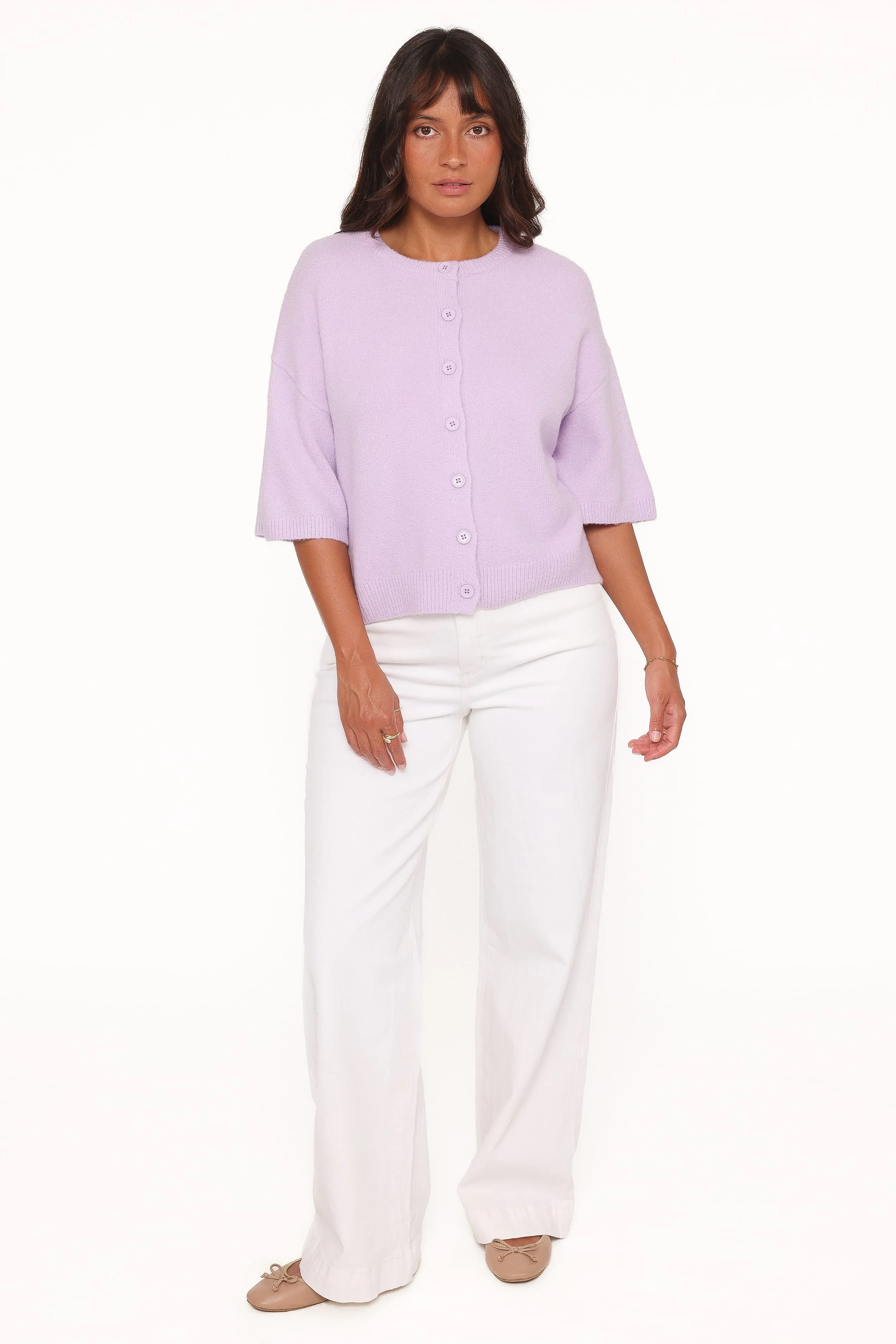 Lilith Knit Top - Lilac